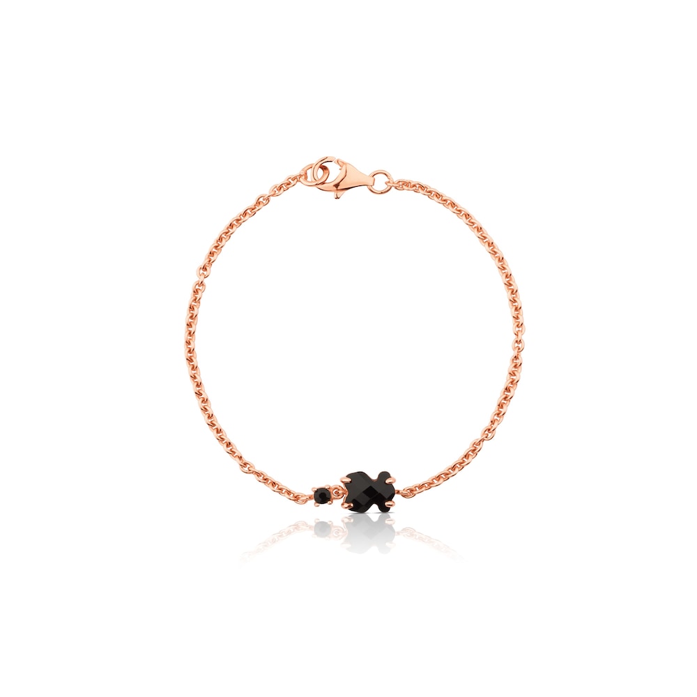 Pulsera con baño de oro rosa 18 kt sobre plata Erma Pulsera con baño de oro rosa 18 kt sobre plata Erma