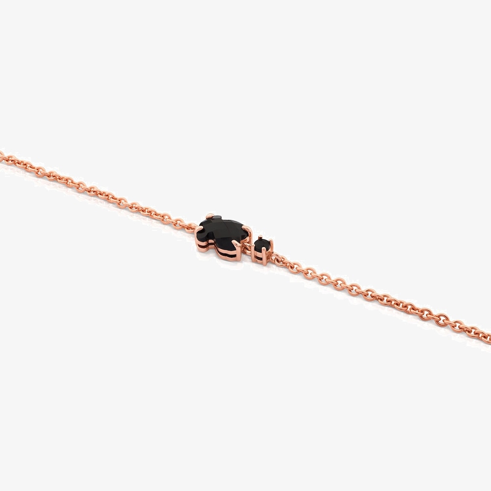 Pulsera con ba&ntilde;o de oro rosa 18 kt sobre plata Erma