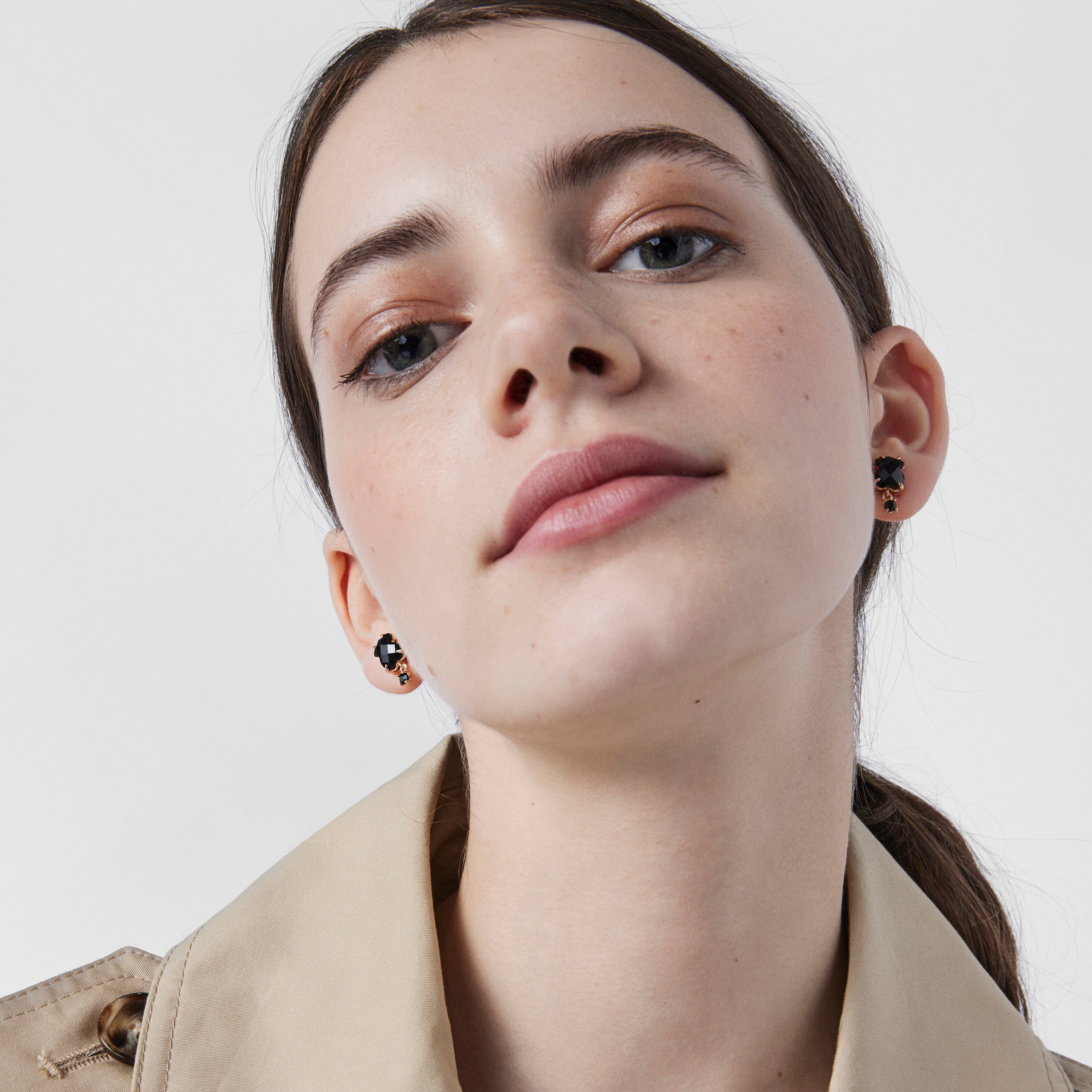 Rose 18K gold vermeil Erma Earrings 