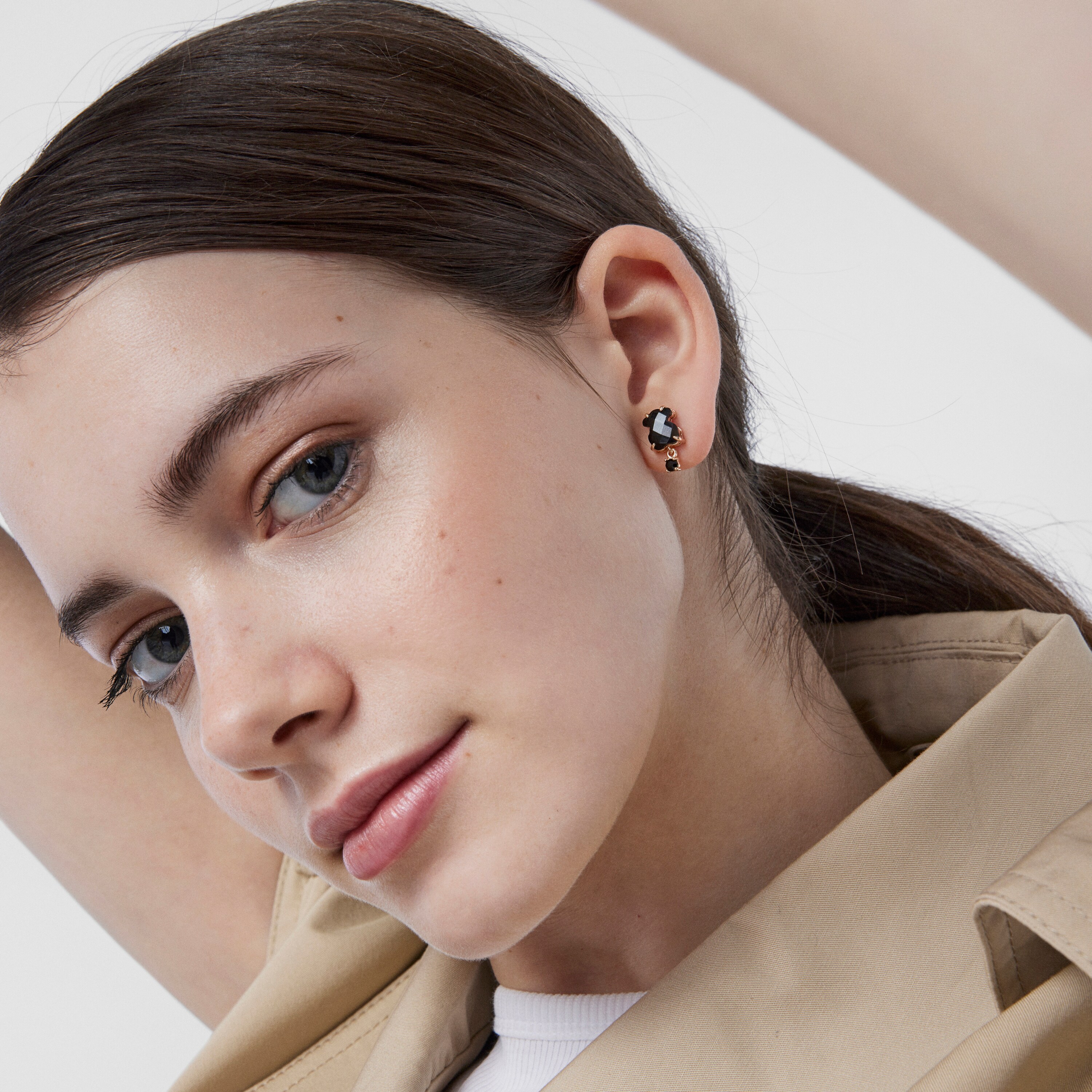 Rose Vermeil Silver Erma Earrings 