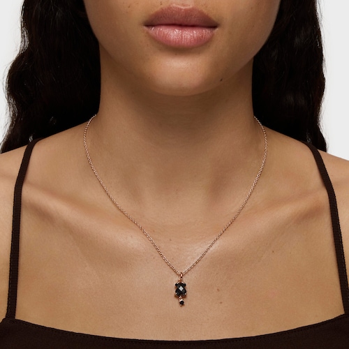 Collar con baño de oro rosa 18 kt sobre plata Erma
