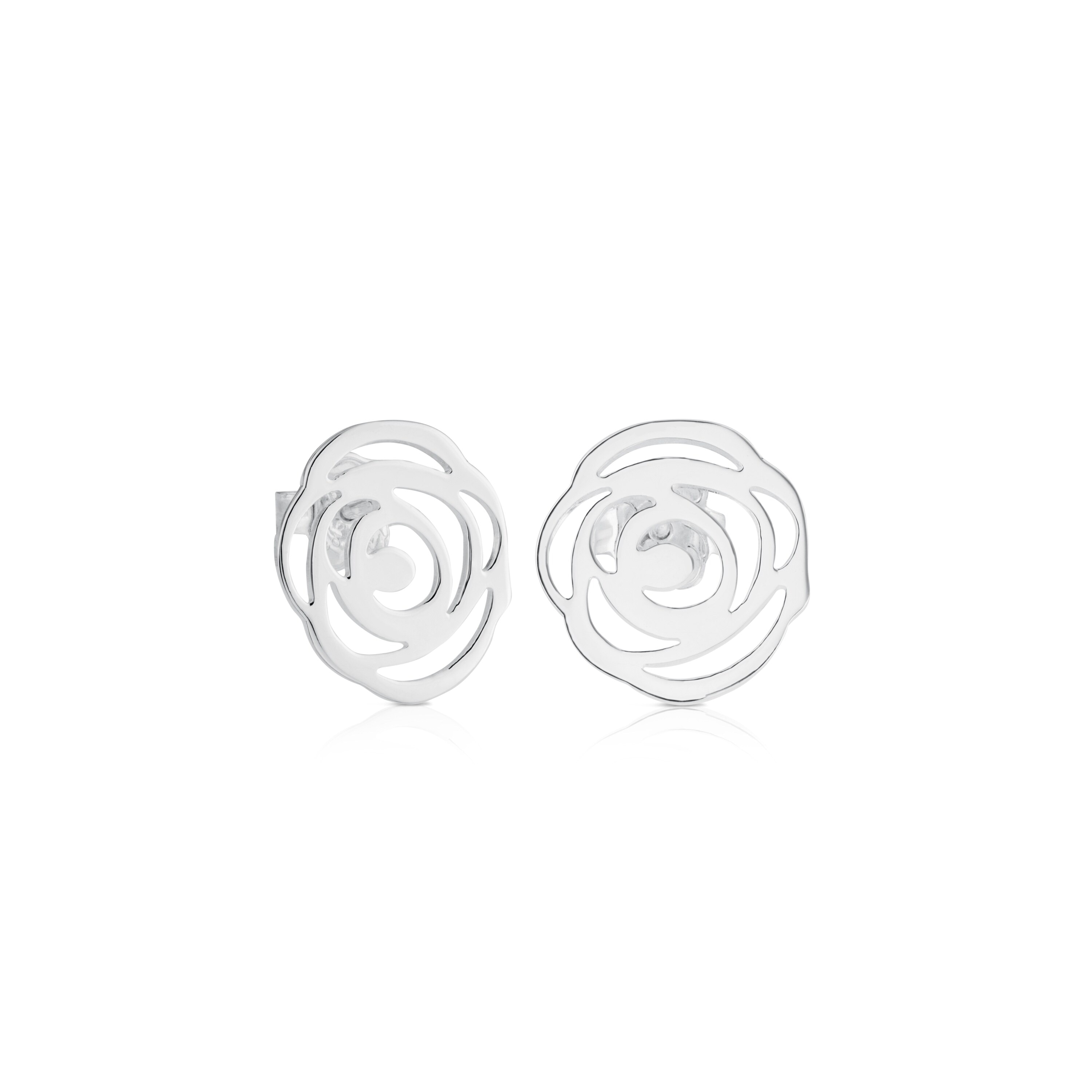 Pendientes de plata Rosa d'Abril