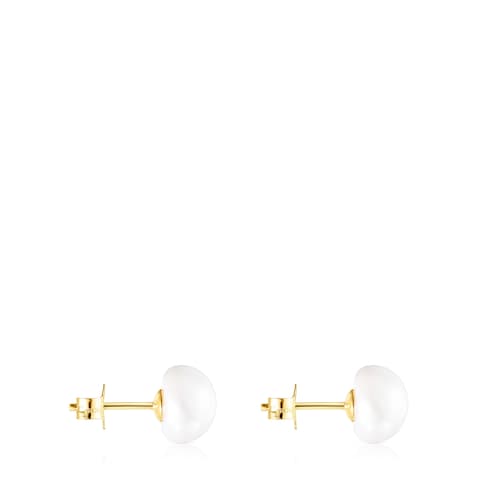 Gold TOUS Pearls Earrings with Pearls