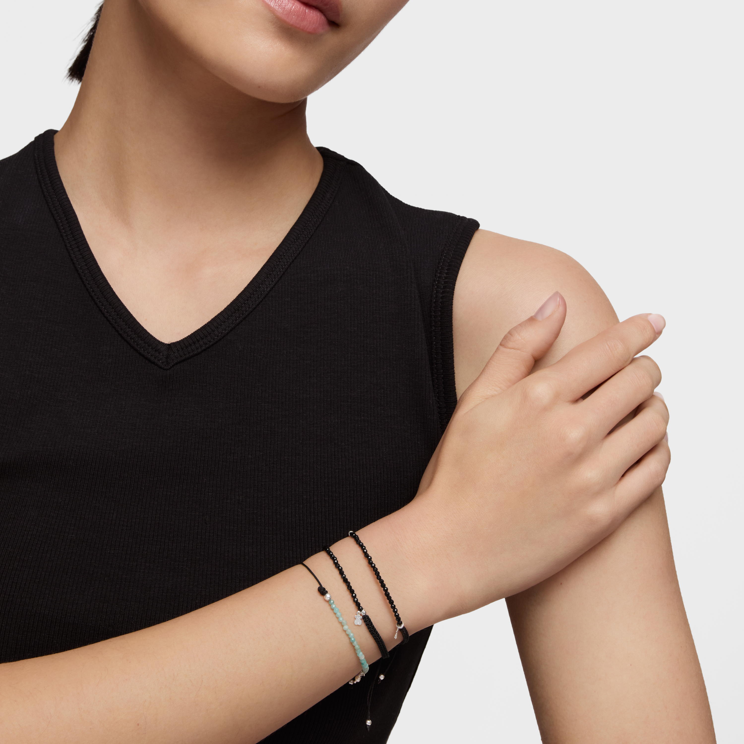 Silver TOUS Color Bracelet with spinels