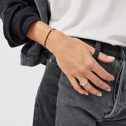 Silver TOUS Color Bracelet with spinels