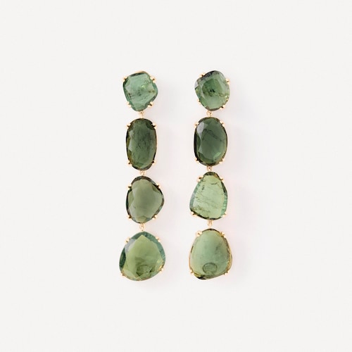 Pendientes de oro y turmalinas verdes TOUS ATELIER UNIQUE PIECES
