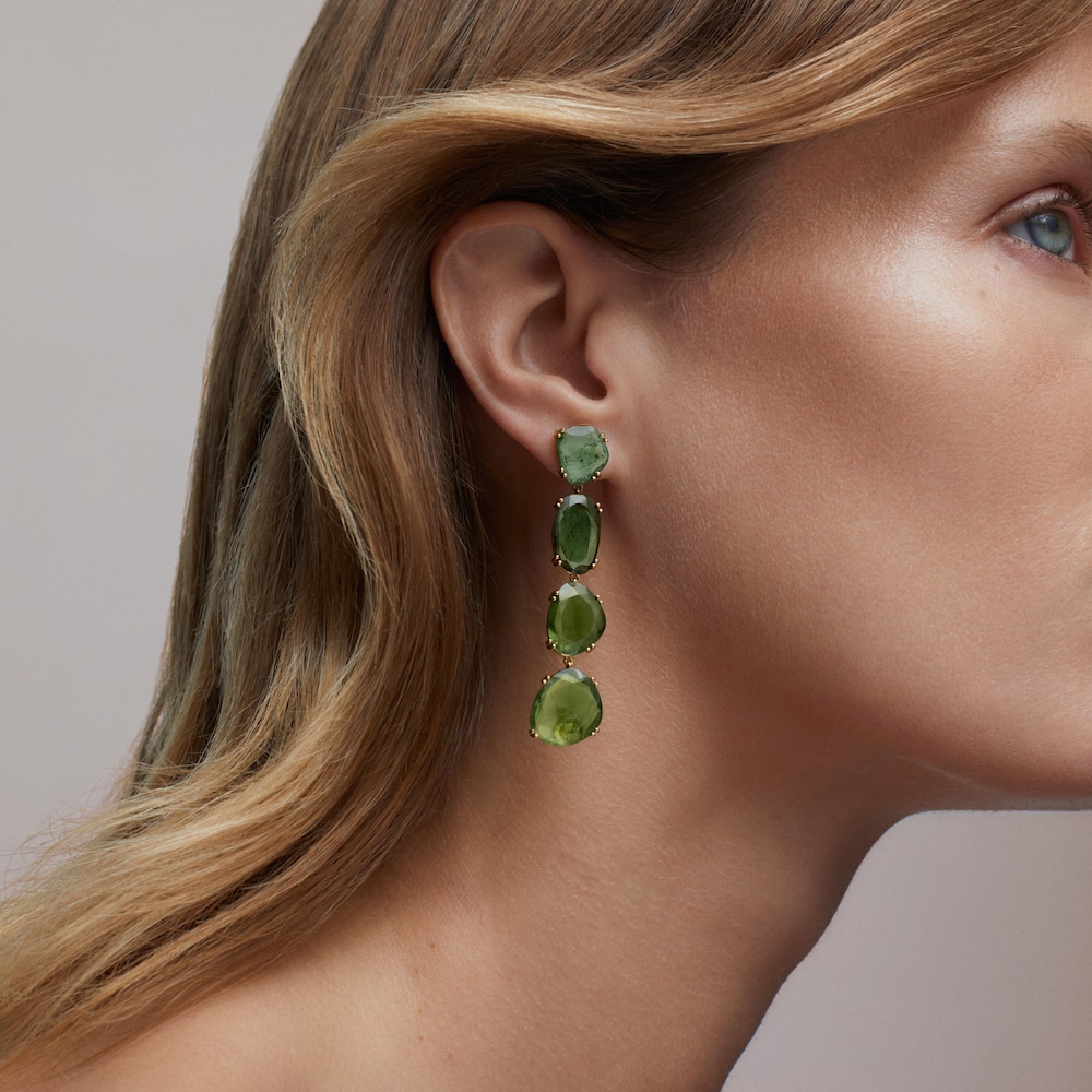 Pendientes de oro y turmalinas verdes TOUS ATELIER UNIQUE PIECES