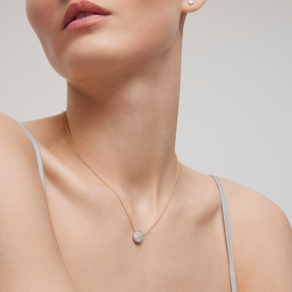 Necklace in gold and white gold with diamonds TOUS ATELIER