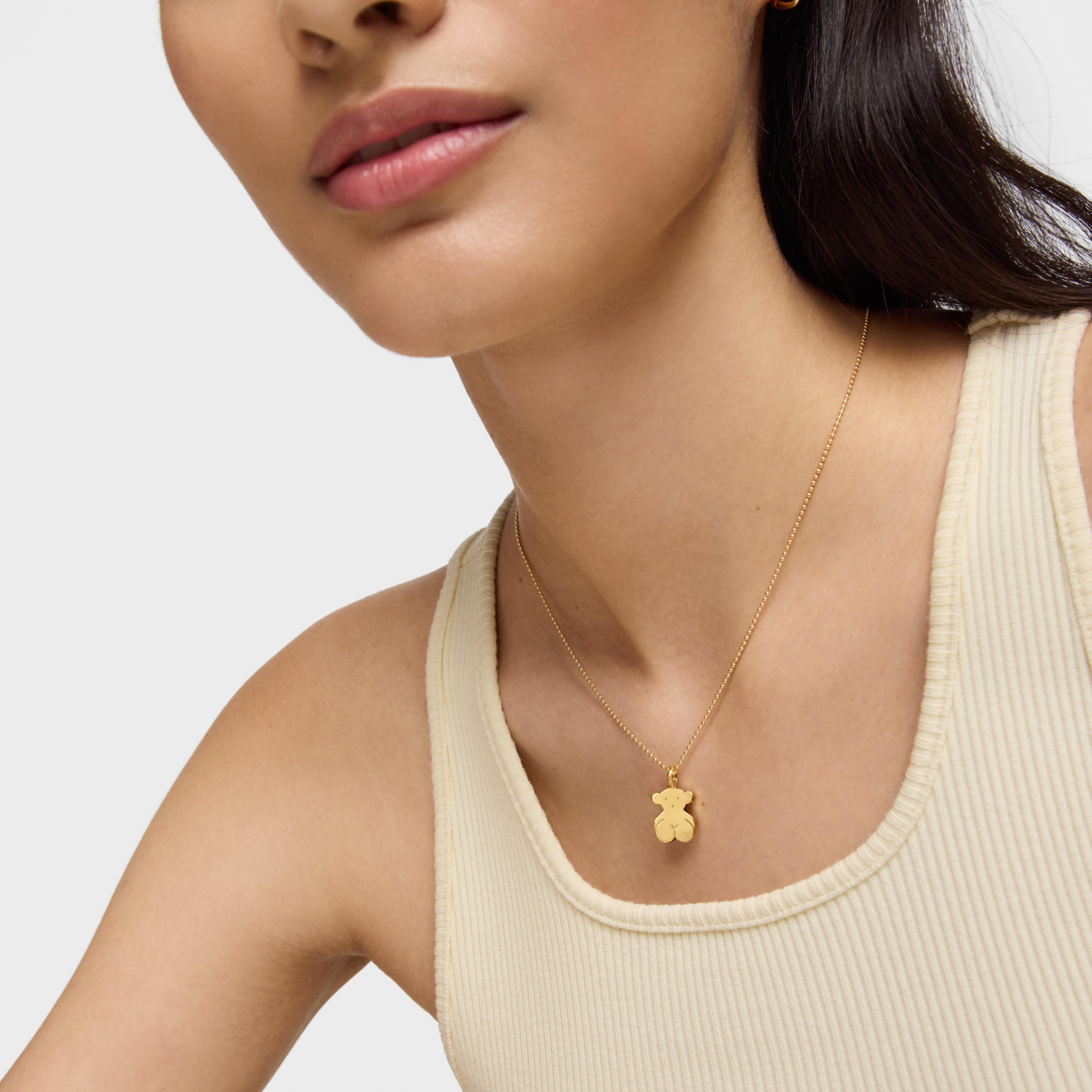 18K solid gold Sweet Dolls Pendant Bear motif