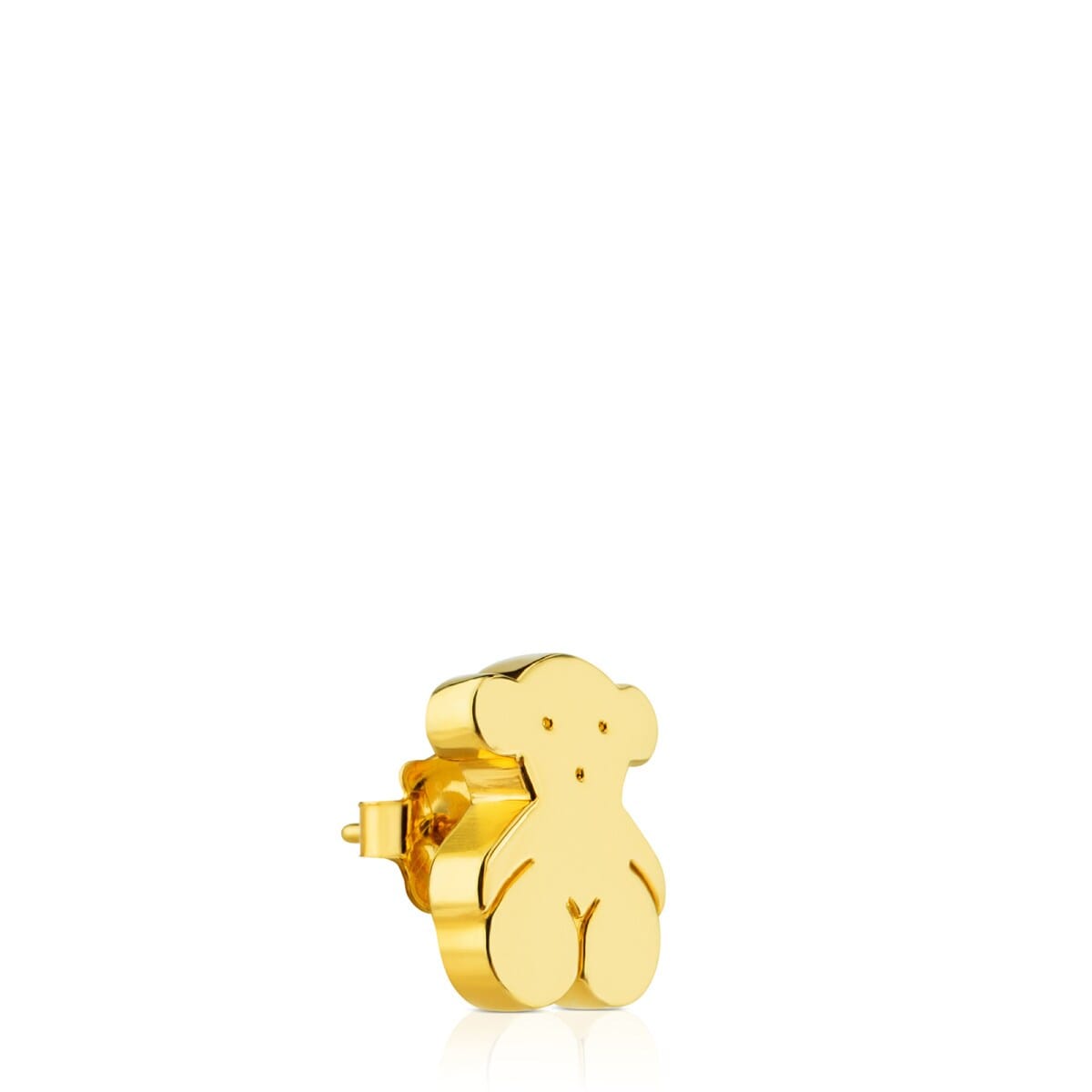 Gold Sweet Dolls Earrings big Bear motif Push back
