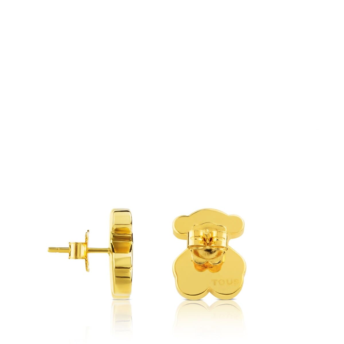 Gold Sweet Dolls Earrings big Bear motif Push back