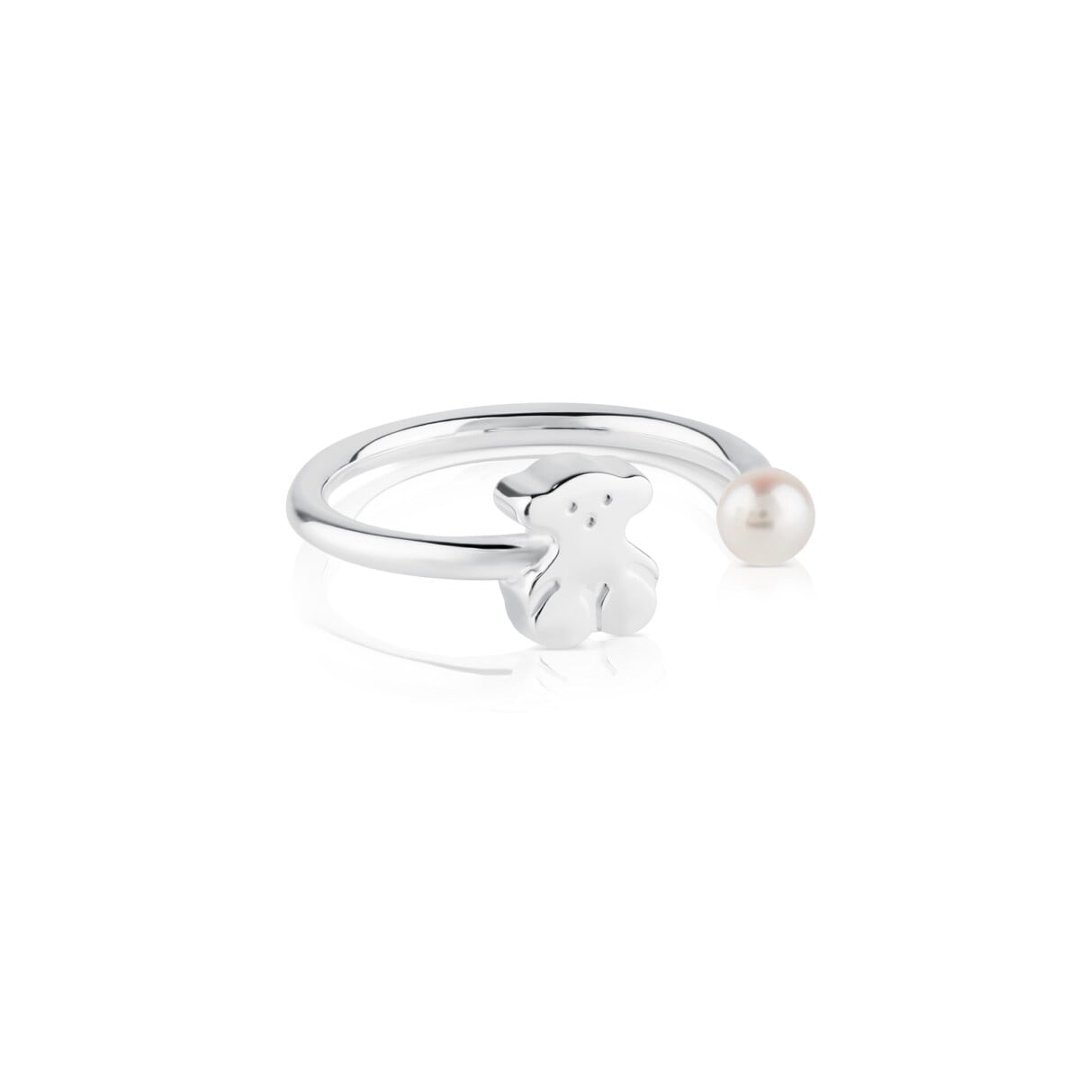Anillo abierto de plata con perla Sweet Dolls