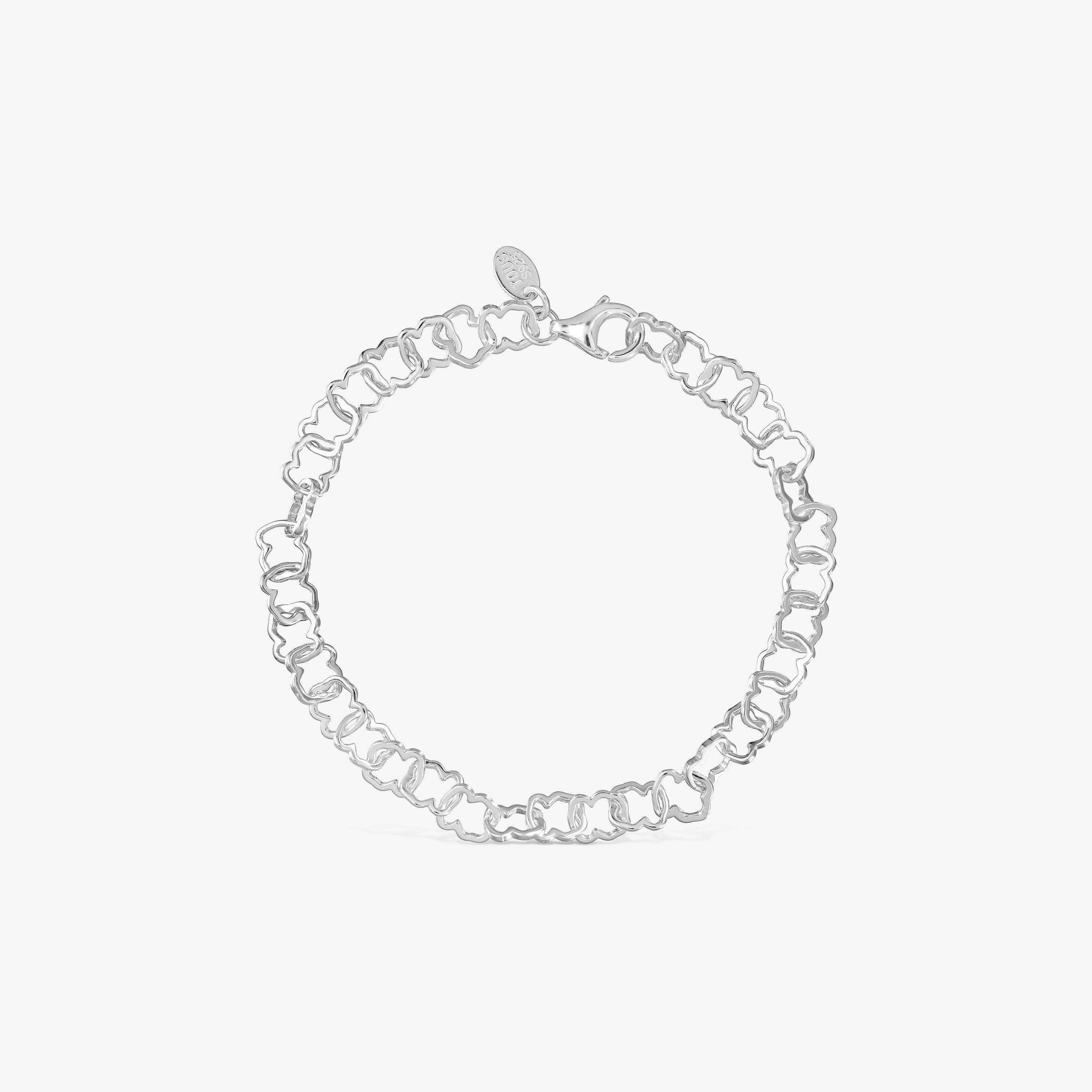 Silver TOUS Carrusel Bracelet 0,8cm motif