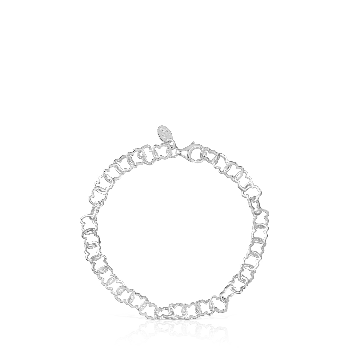 Silver TOUS Carrusel Bracelet 0,8cm motif