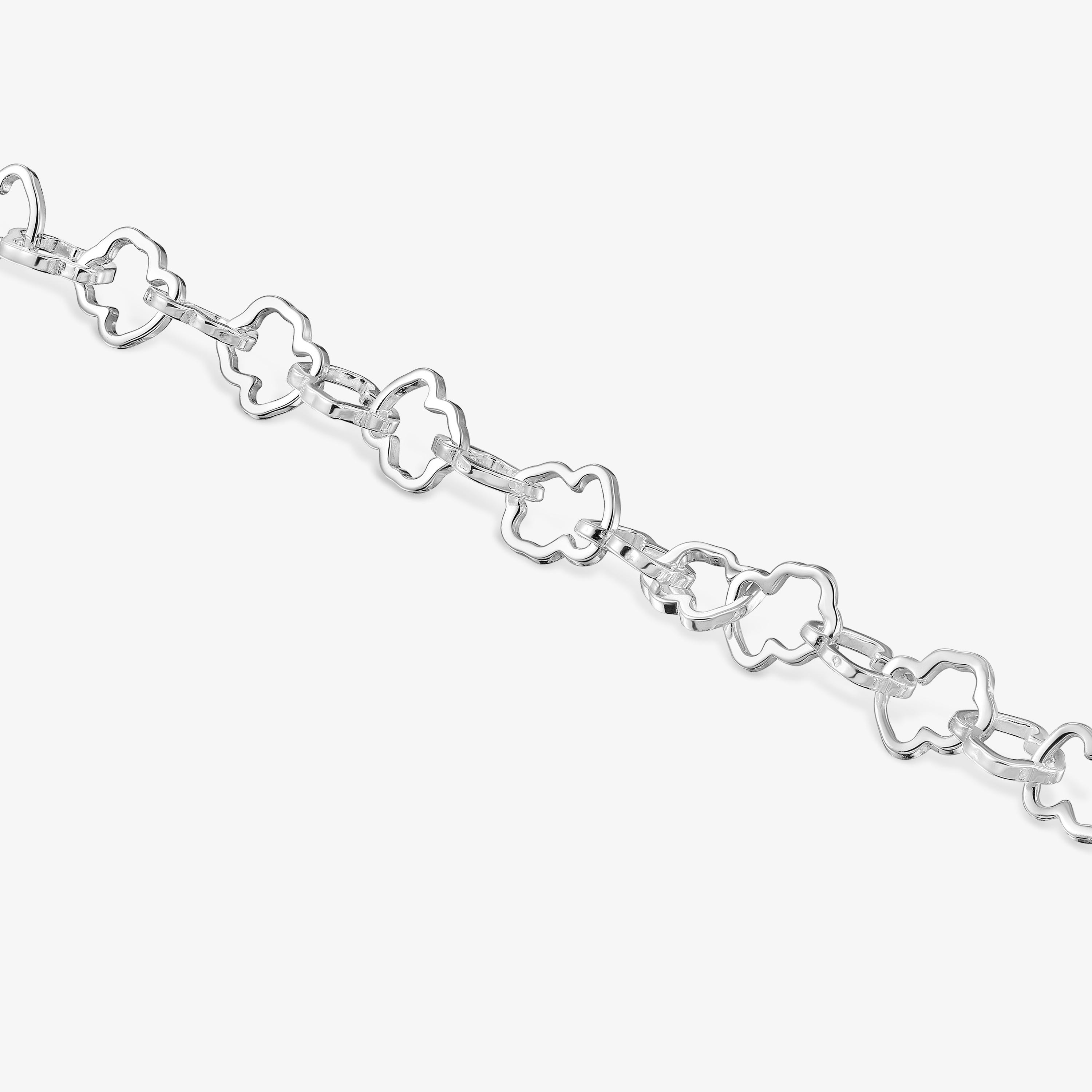 Silver TOUS Carrusel Bracelet 0,8cm motif
