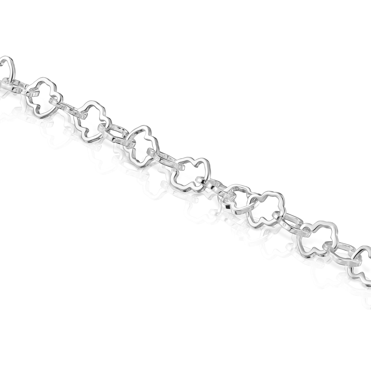 Silver TOUS Carrusel Bracelet 0,8cm motif