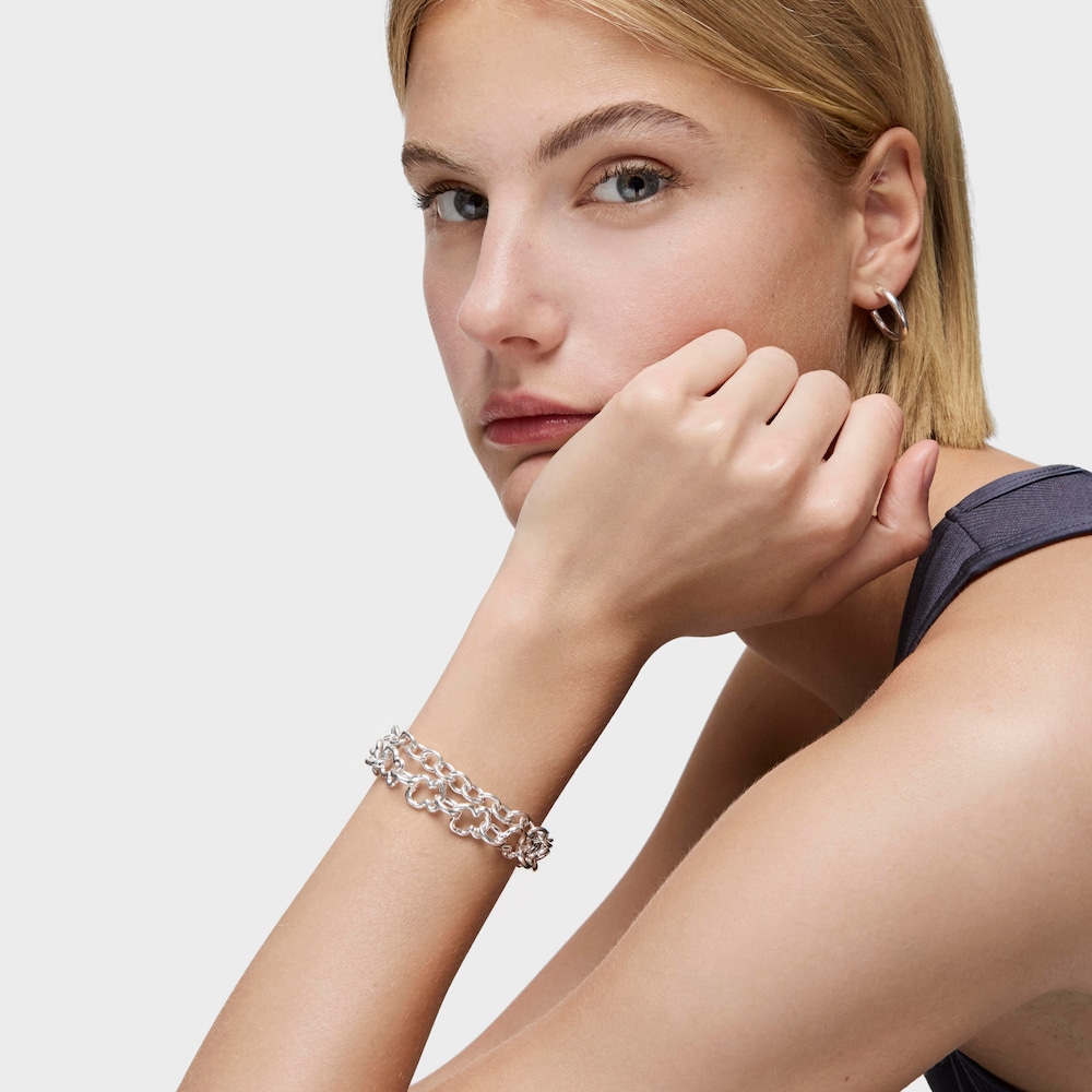 Pulsera de plata motivo 0,8cm Carrusel Pulsera de plata motivo 0,8cm Carrusel