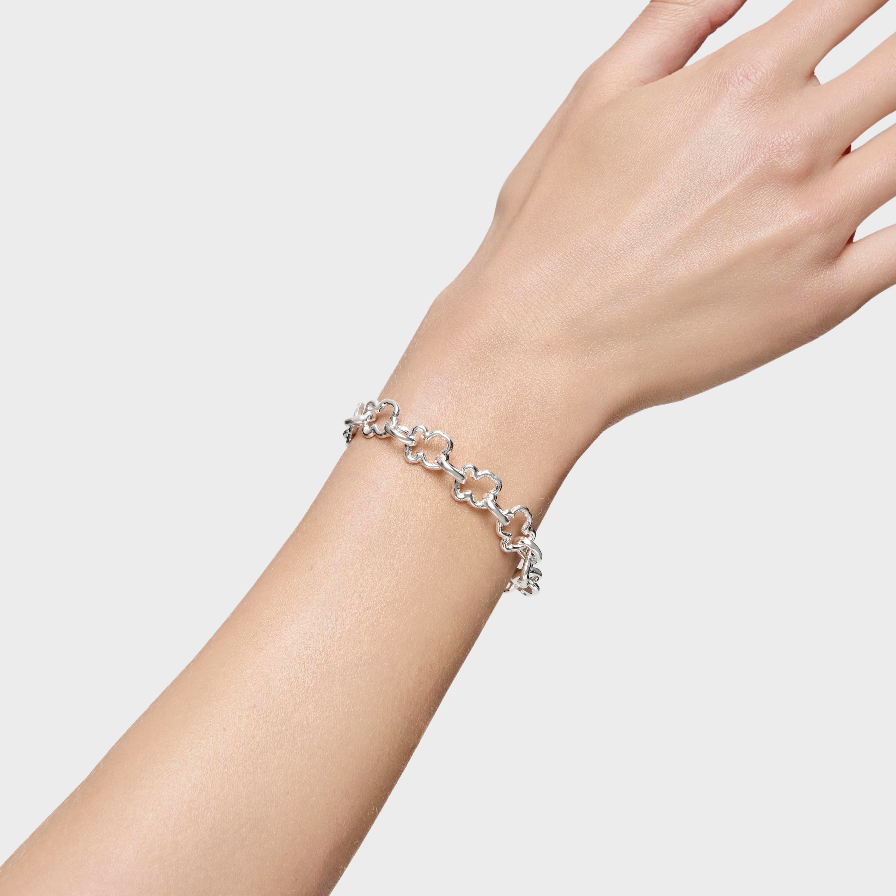 Silver TOUS Carrusel Bracelet 0,8cm motif