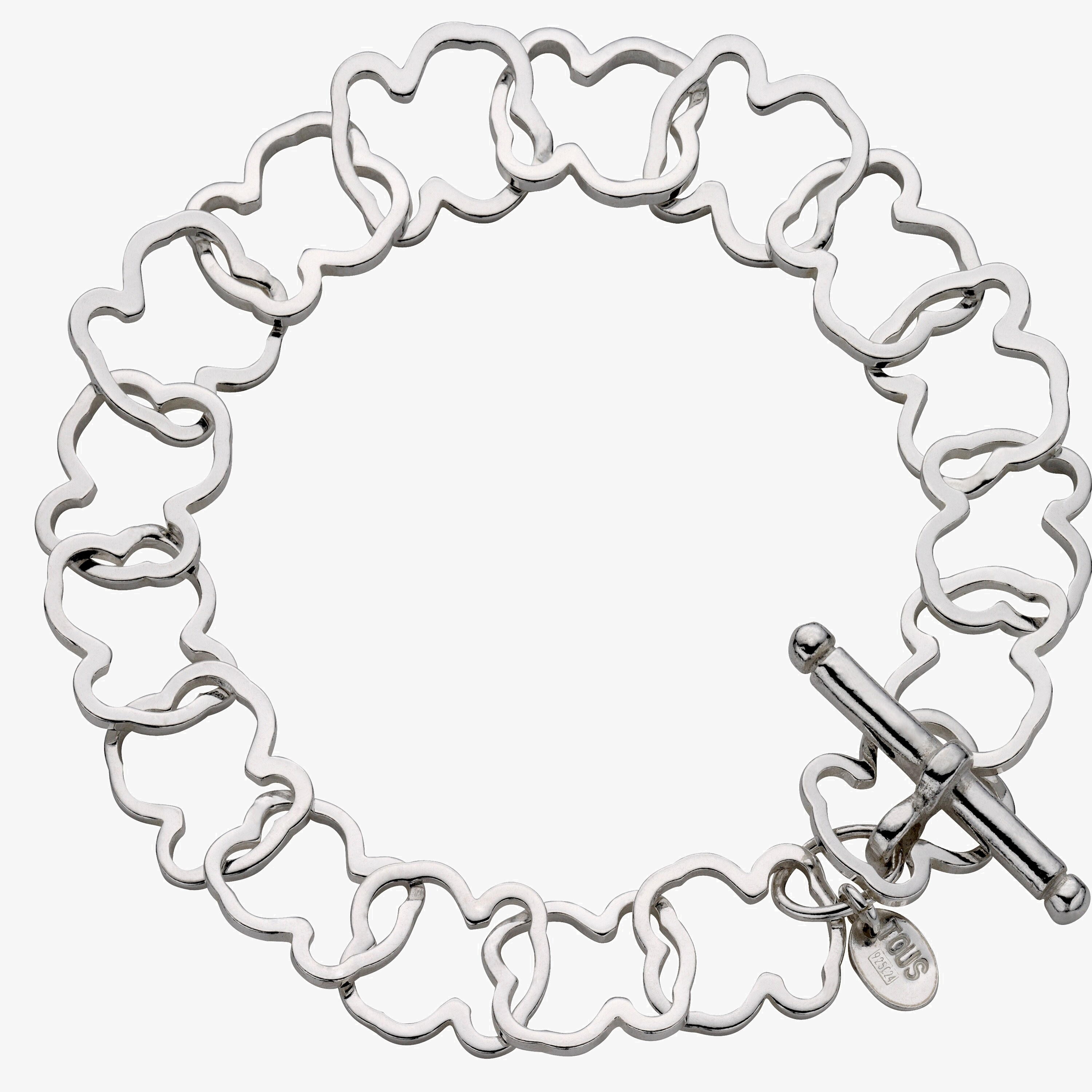 Silver TOUS Carrusel Bracelet 19cm.
