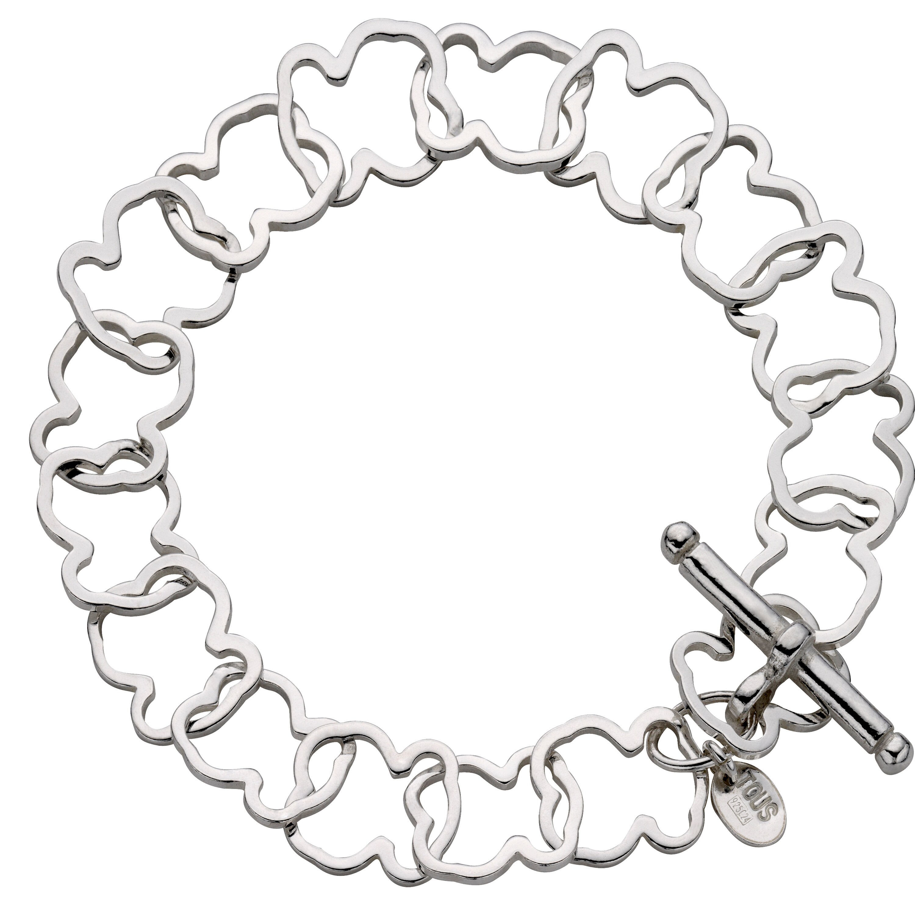 Silver TOUS Carrusel Bracelet 19cm