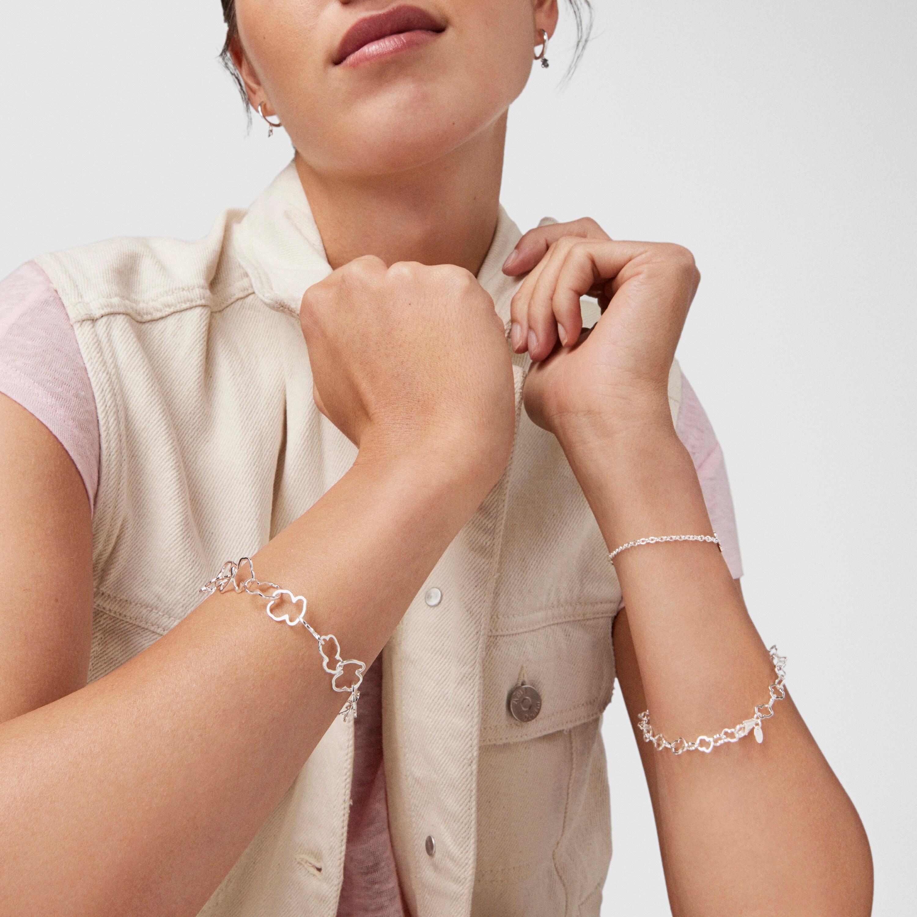 Silver TOUS Carrusel Bracelet 19cm