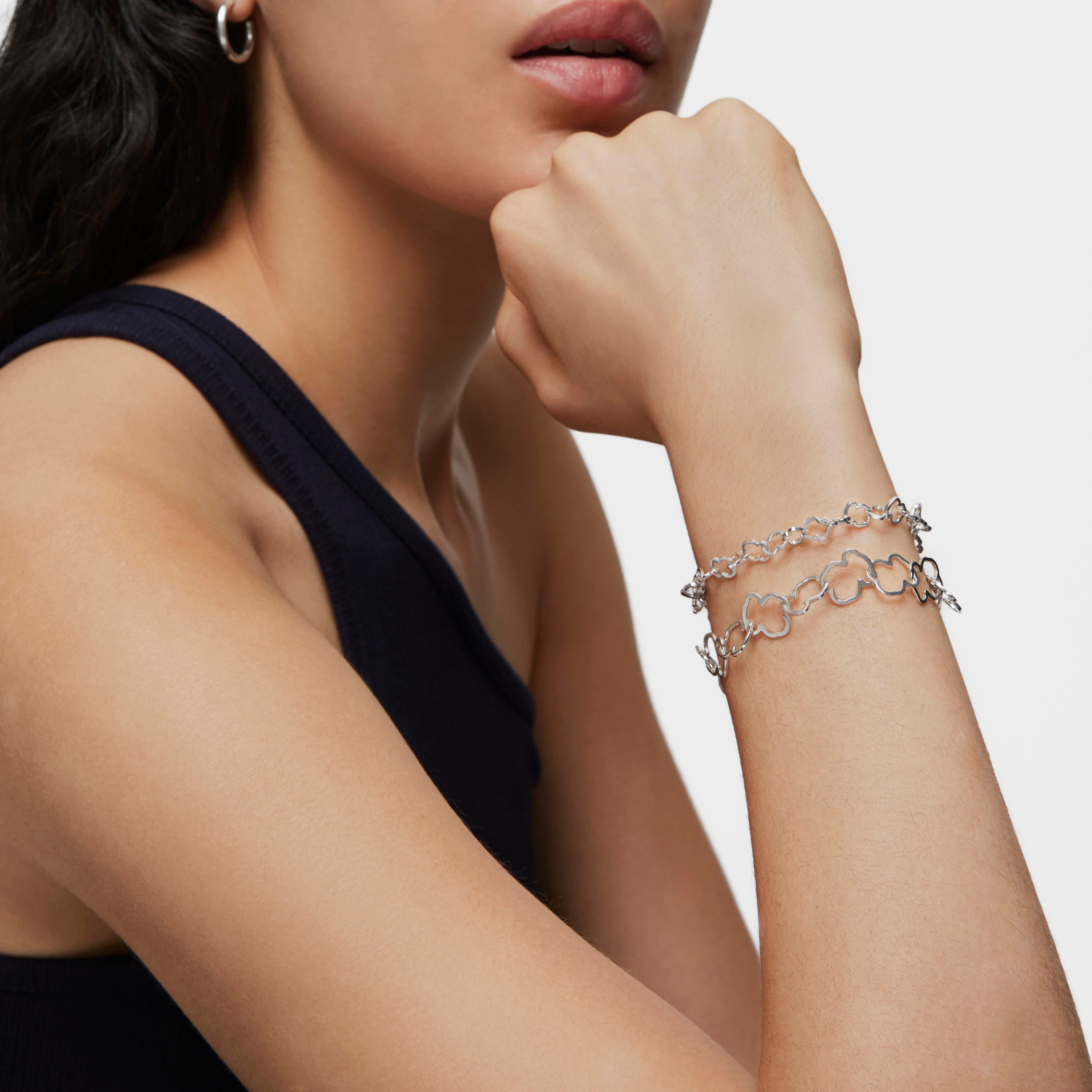 Silver TOUS Carrusel Bracelet 19cm