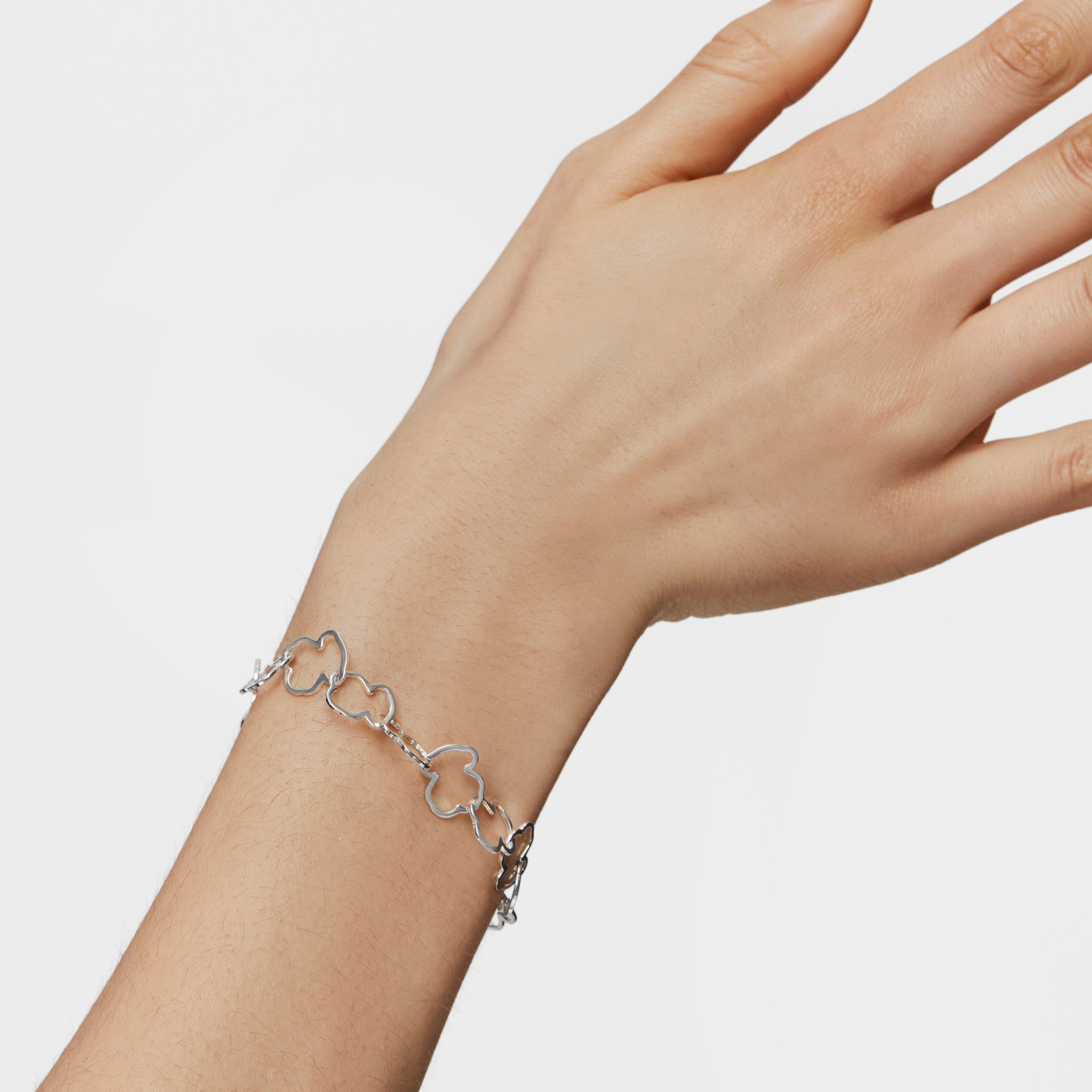 Silver TOUS Carrusel Bracelet 19cm.