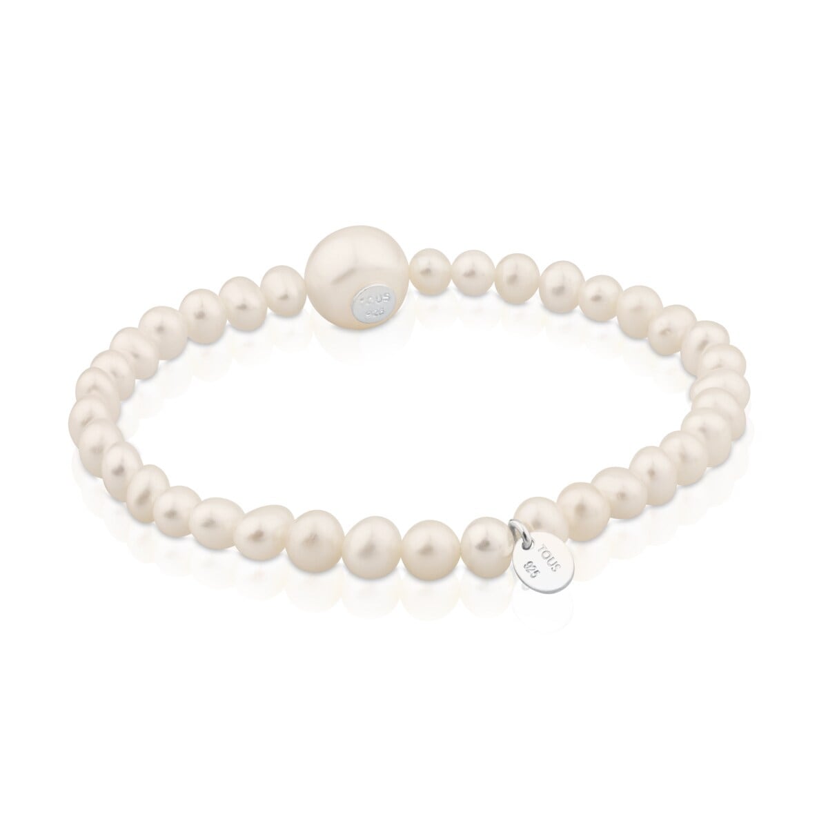 Silver TOUS Sweet Dolls Bracelet with pearls