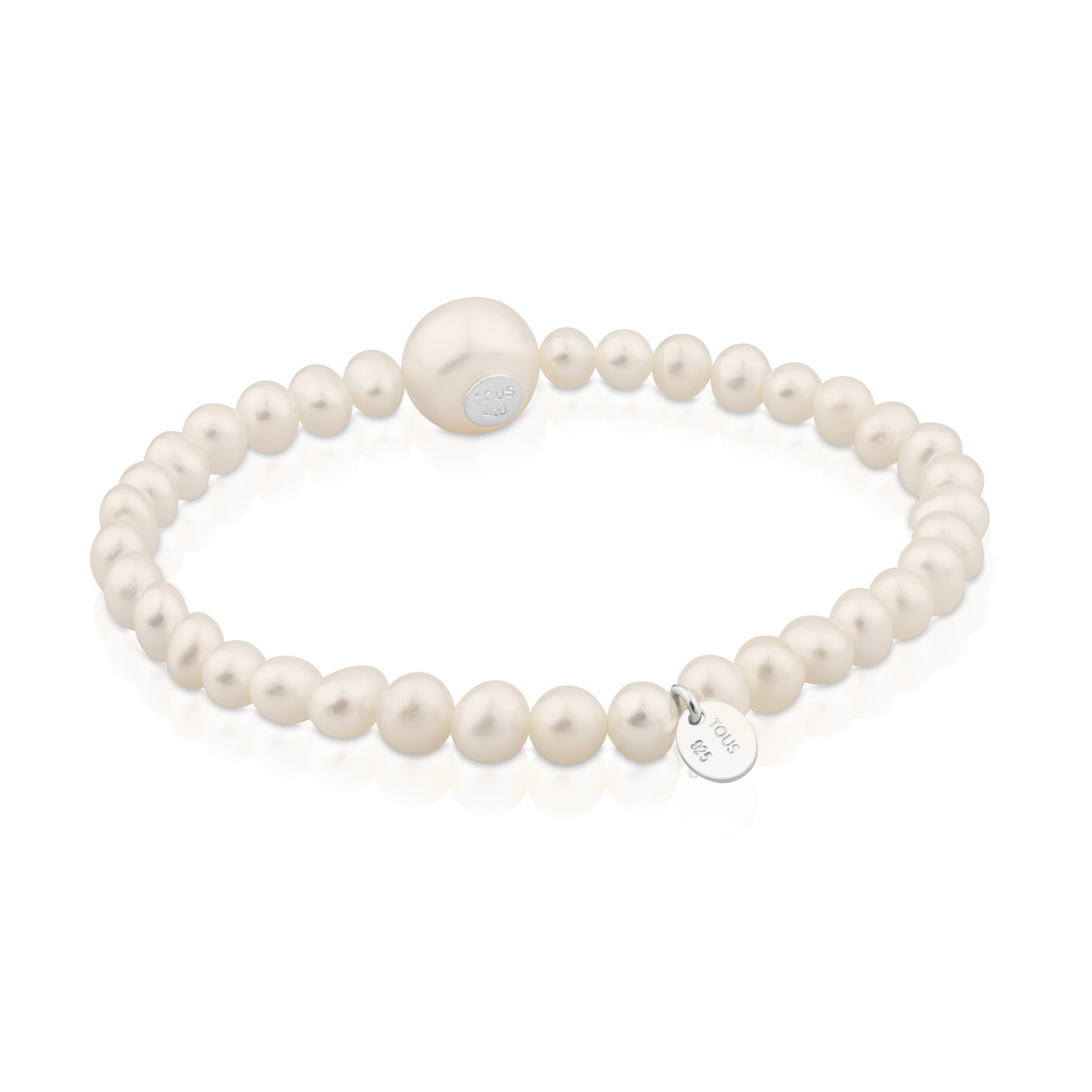 Silver TOUS Sweet Dolls Bracelet with pearls