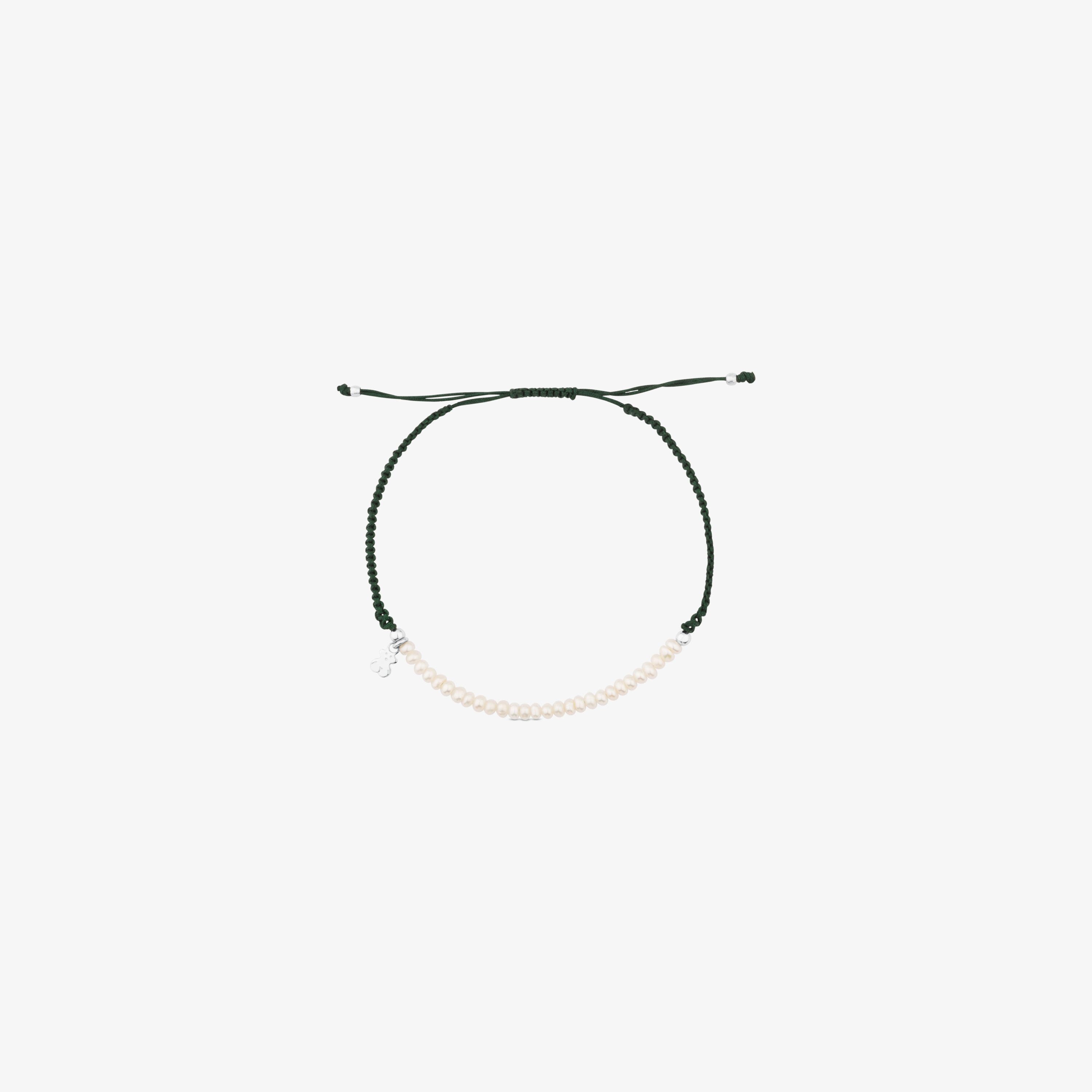 Silver TOUS Color Bracelet with pearls