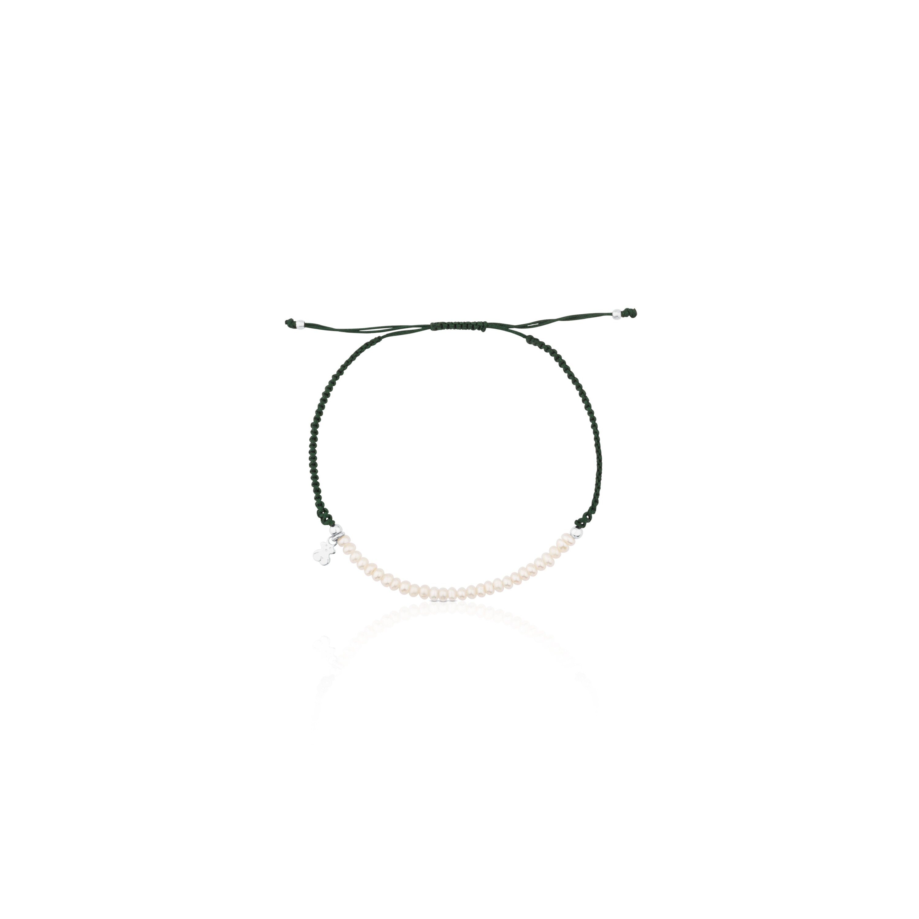 Silver TOUS Color Bracelet with pearls