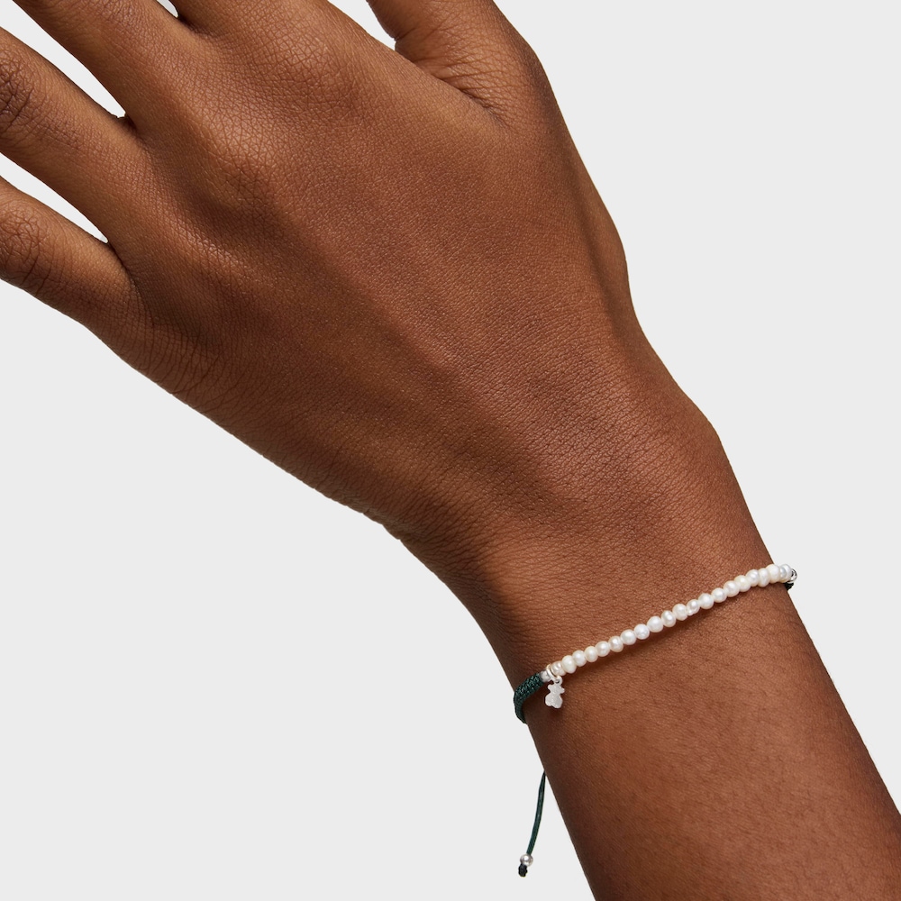 Silver TOUS Color Bracelet with pearls image number 6