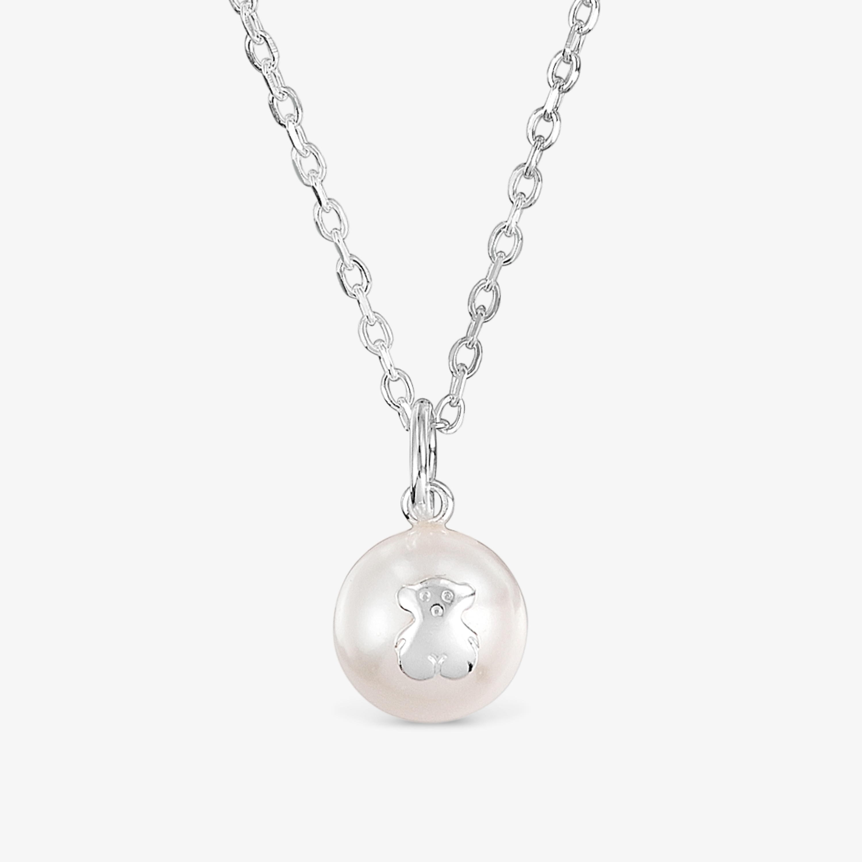 Silver TOUS Sweet Dolls Necklace with pearls