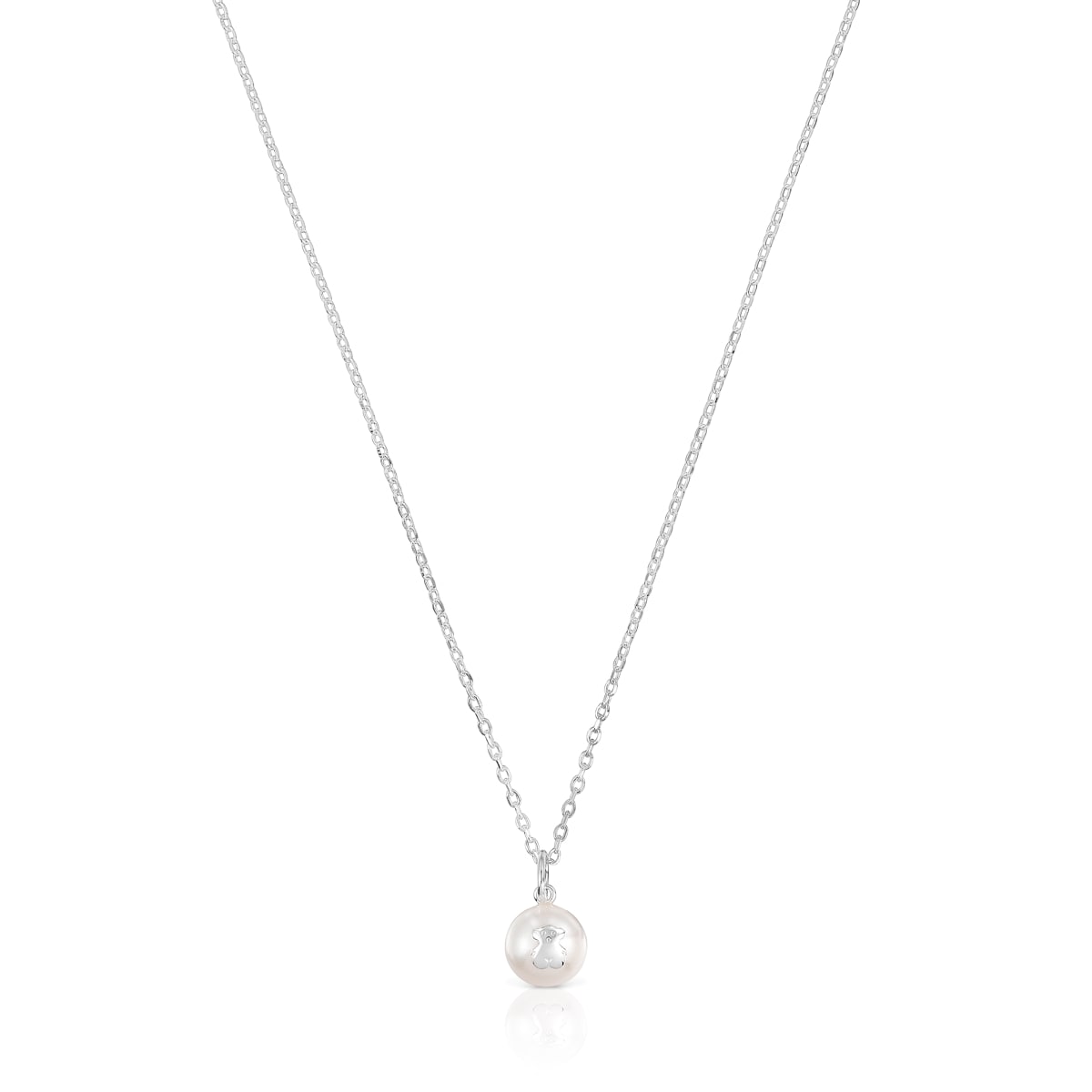 Silver TOUS Sweet Dolls Necklace with pearls