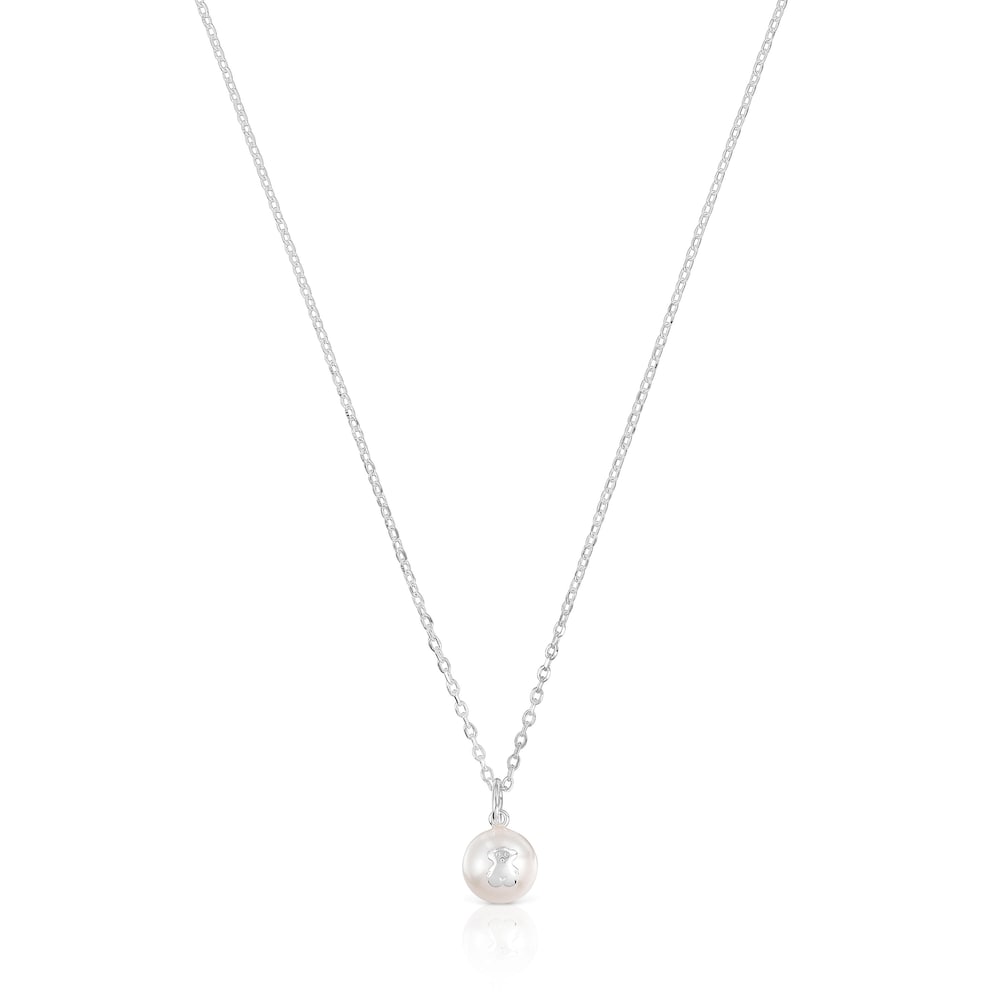 Silver TOUS Sweet Dolls Necklace with pearls