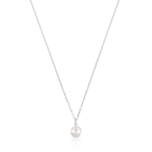 Silver TOUS Sweet Dolls Necklace with pearls