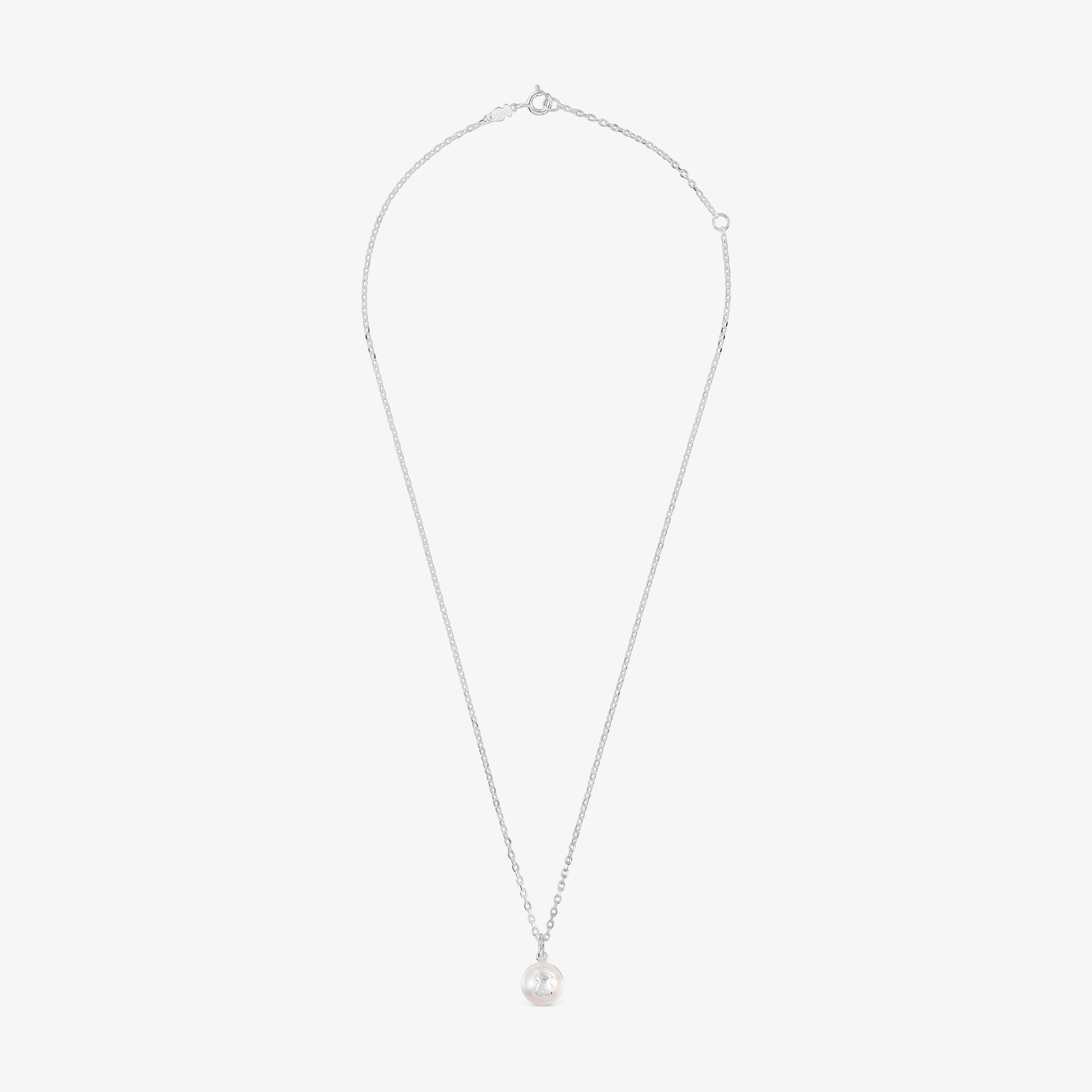Silver TOUS Sweet Dolls Necklace with pearls