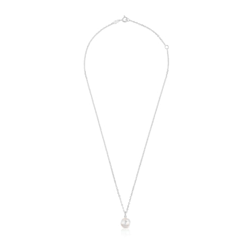 Silver TOUS Sweet Dolls Necklace with pearls