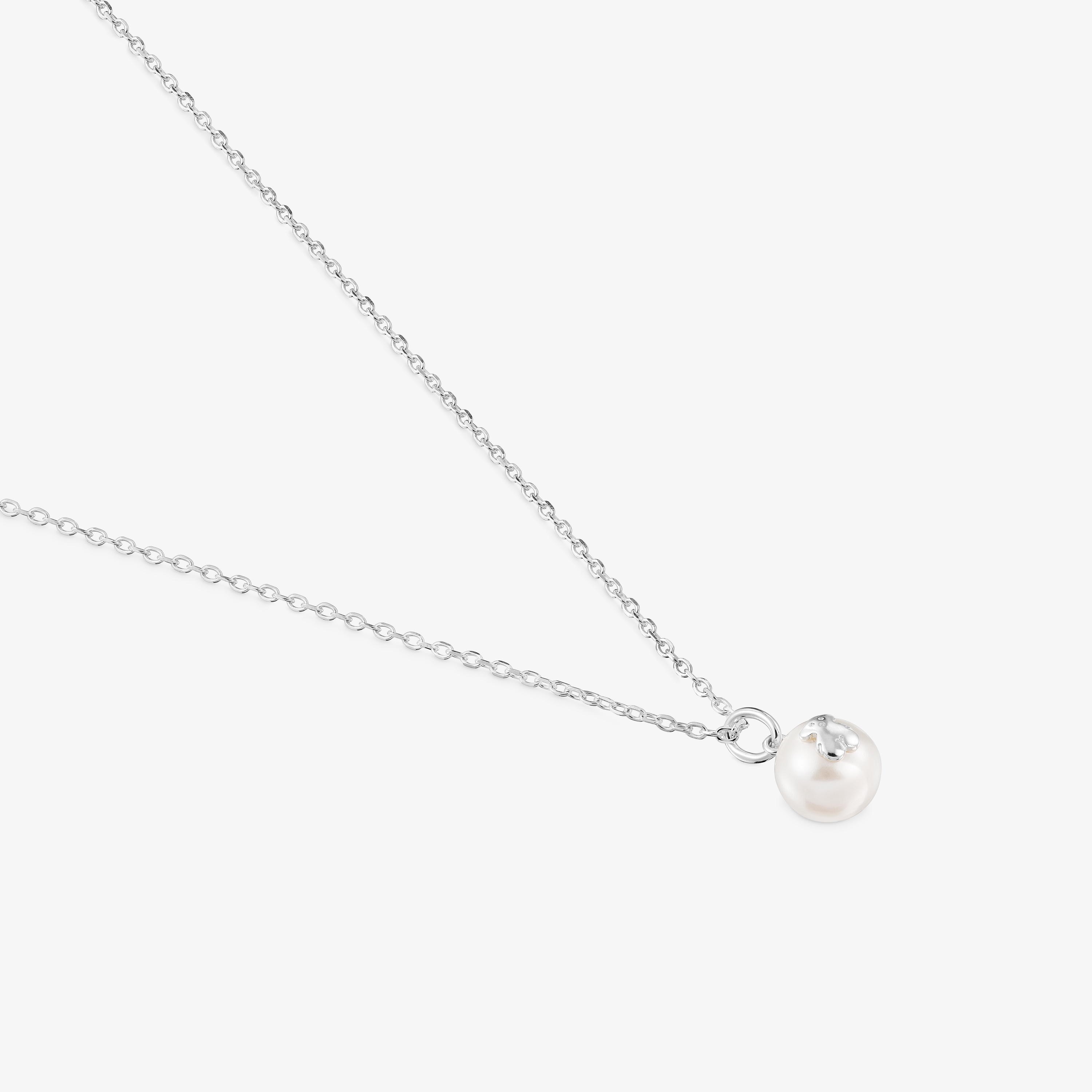 Silver TOUS Sweet Dolls Necklace with pearls