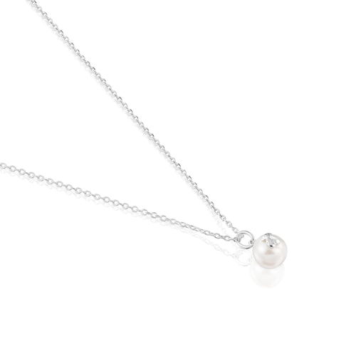 Silver TOUS Sweet Dolls Necklace with pearls