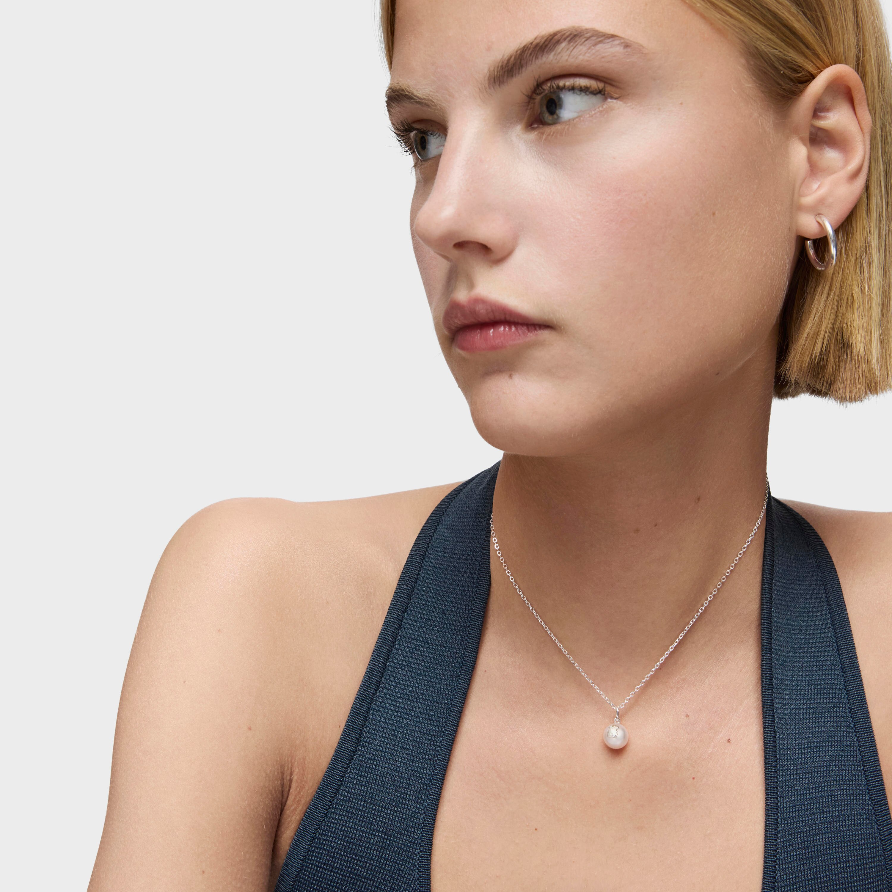 Silver TOUS Sweet Dolls Necklace with pearls