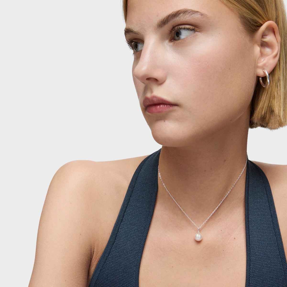 Silver TOUS Sweet Dolls Necklace with pearls