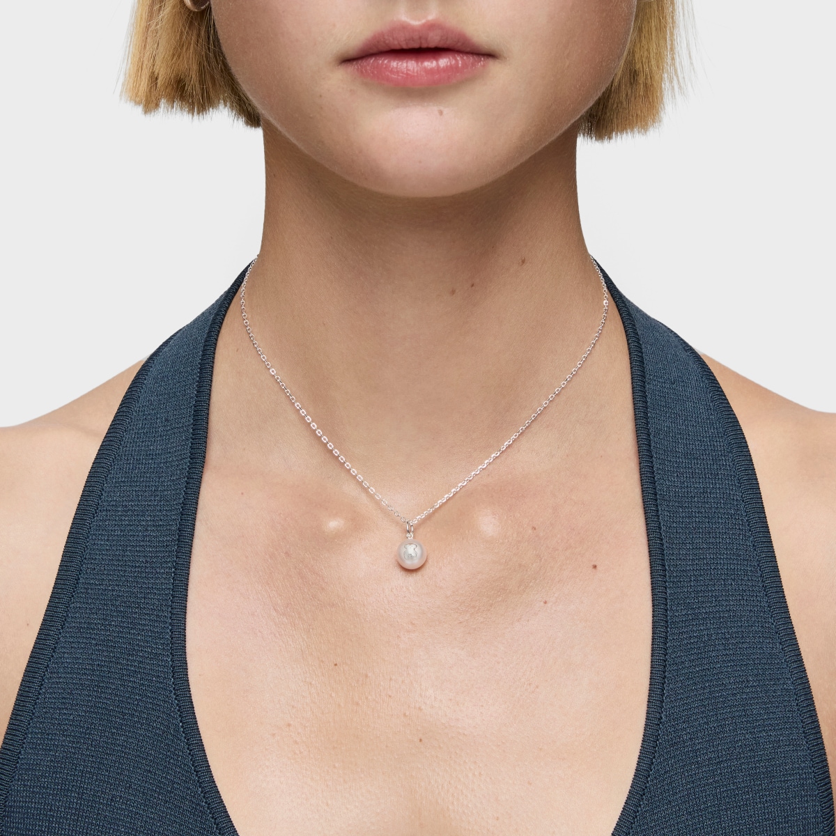 Silver TOUS Sweet Dolls Necklace with pearls