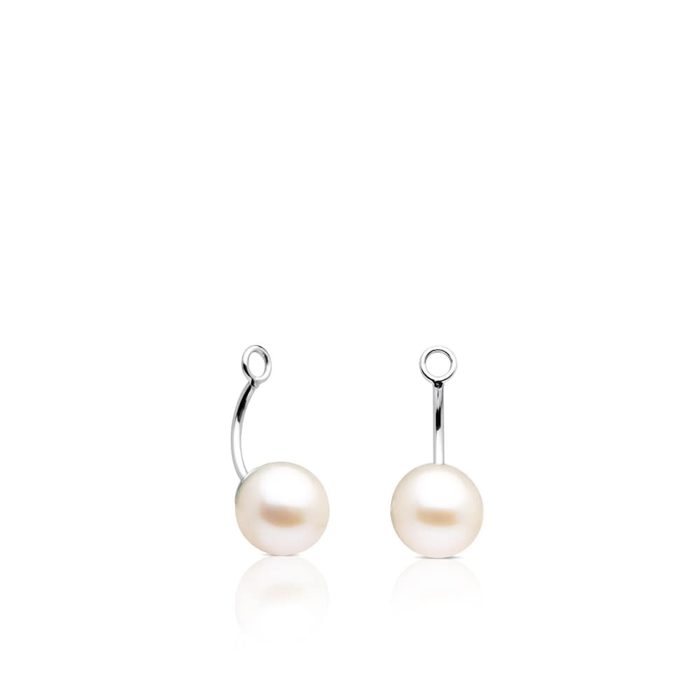 18K White Gold TOUS Pearl Extension earrings with Pearl