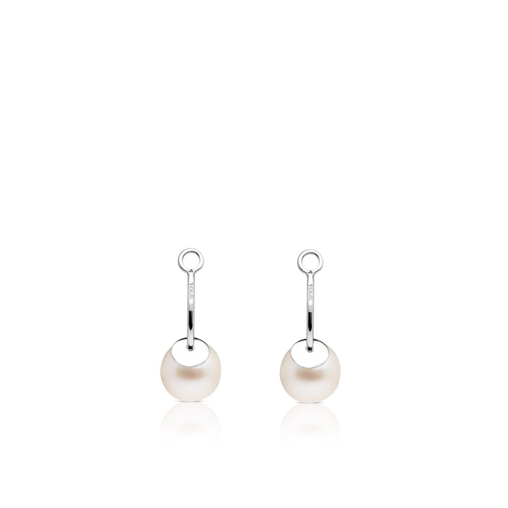 18K White Gold TOUS Pearl Extension earrings with Pearl