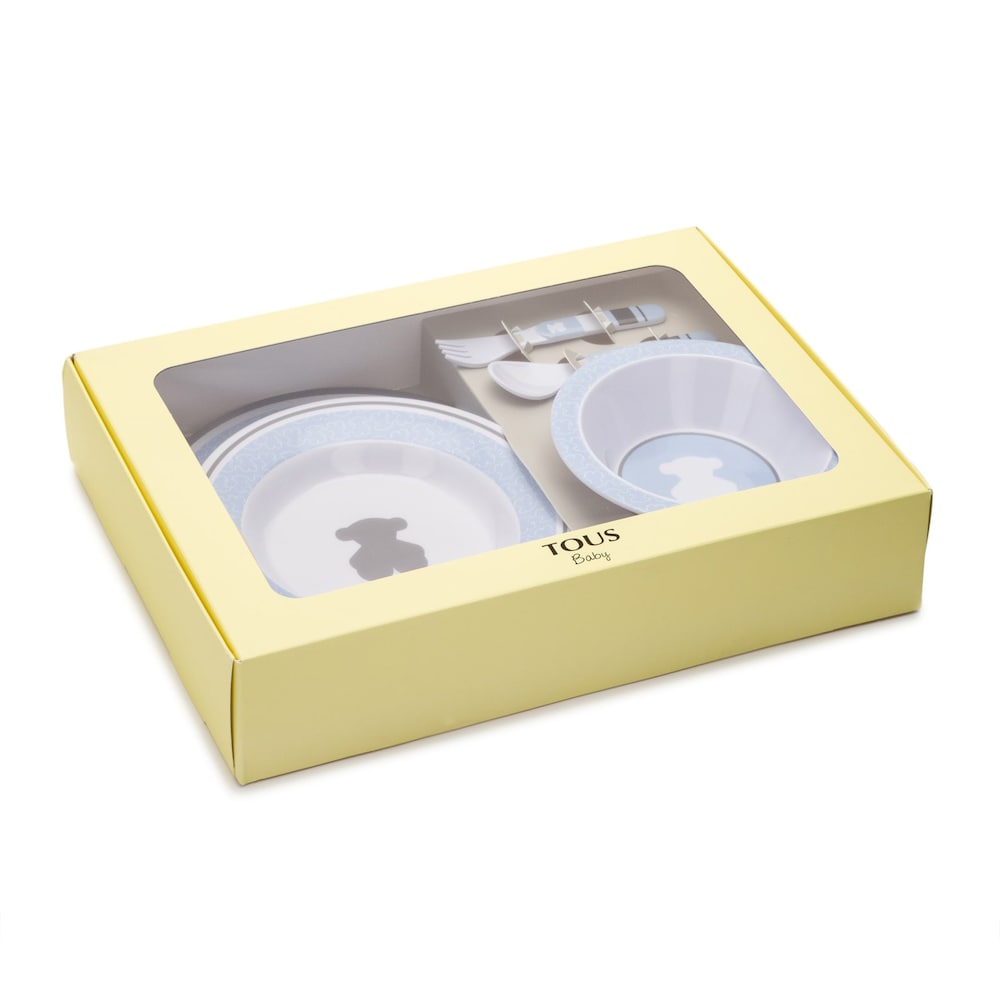 Vajilla de beb&eacute; Feeding Azul Celeste