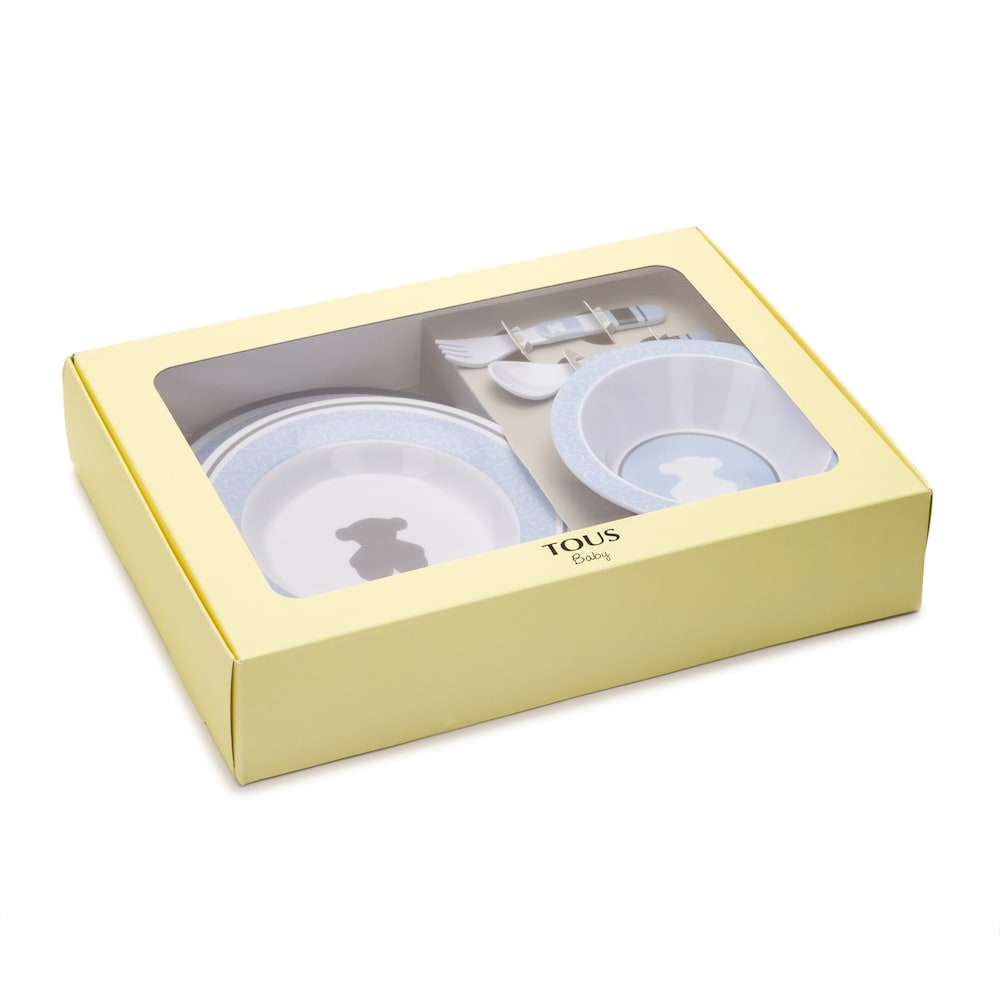 Sky Blue baby feeding crockery set