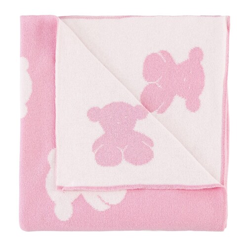 Victoria reversible blanket in pink