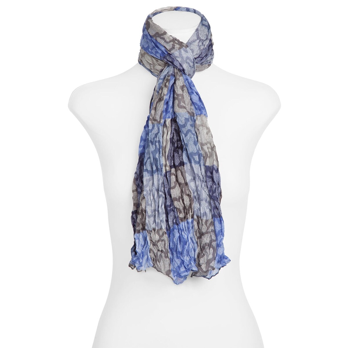Foulard Kaos Cuadrados en color azul-marino
