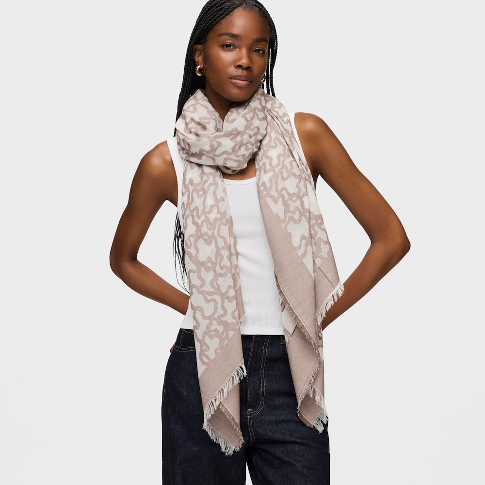 Foulard Kaos en color piedra